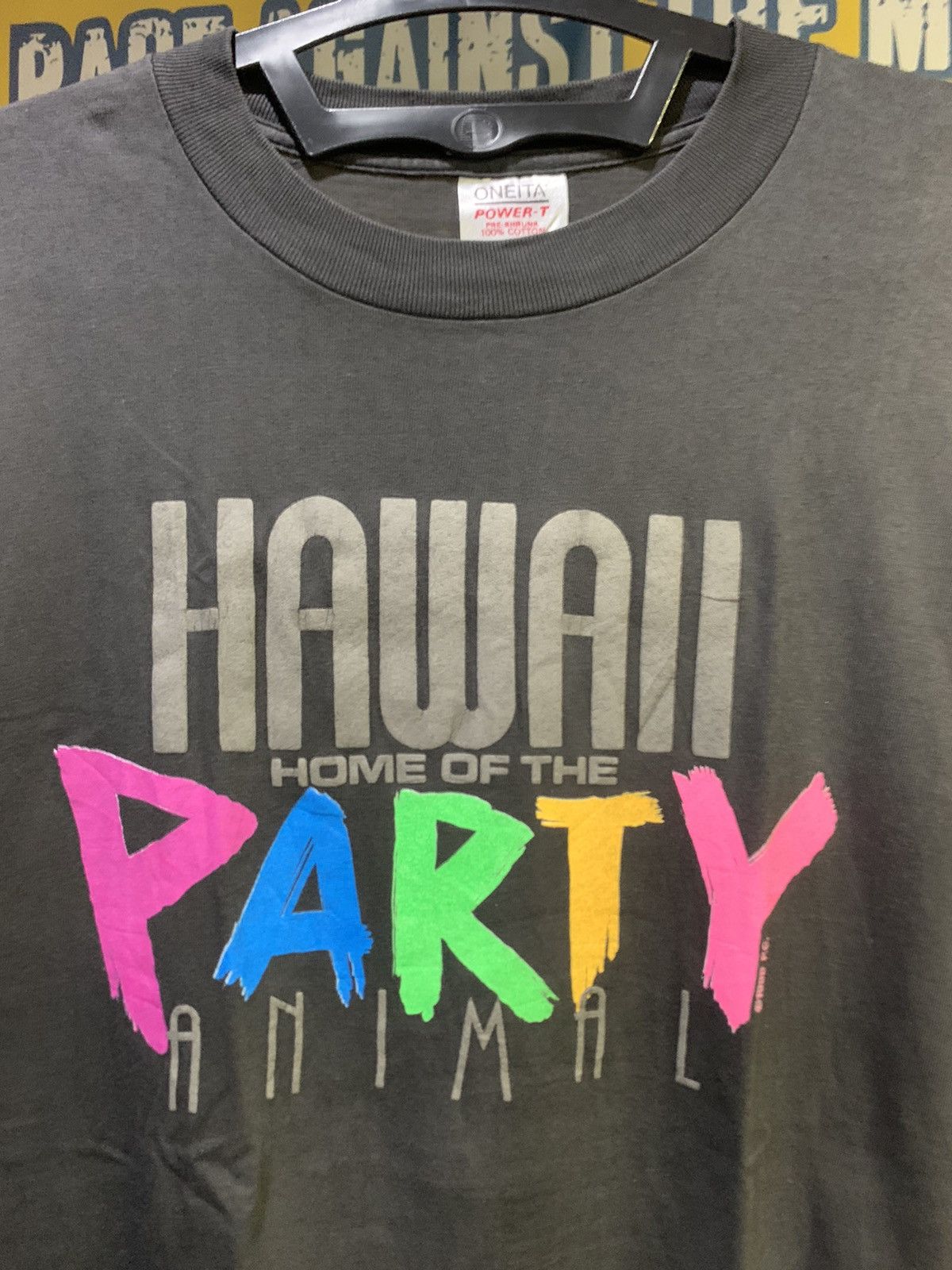 Vintage Vtg HAWAII Home Of The “PARTY” Animal ©️1988 PC Single Stitch Size US L / EU 52-54 / 3 - 1 Thumbnail