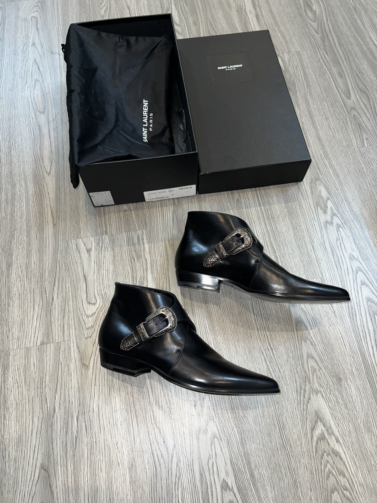 Hedi Slimane Saint Laurent Western Boots Ss14 Size US 6 / EU 39 - 2 Thumbnail