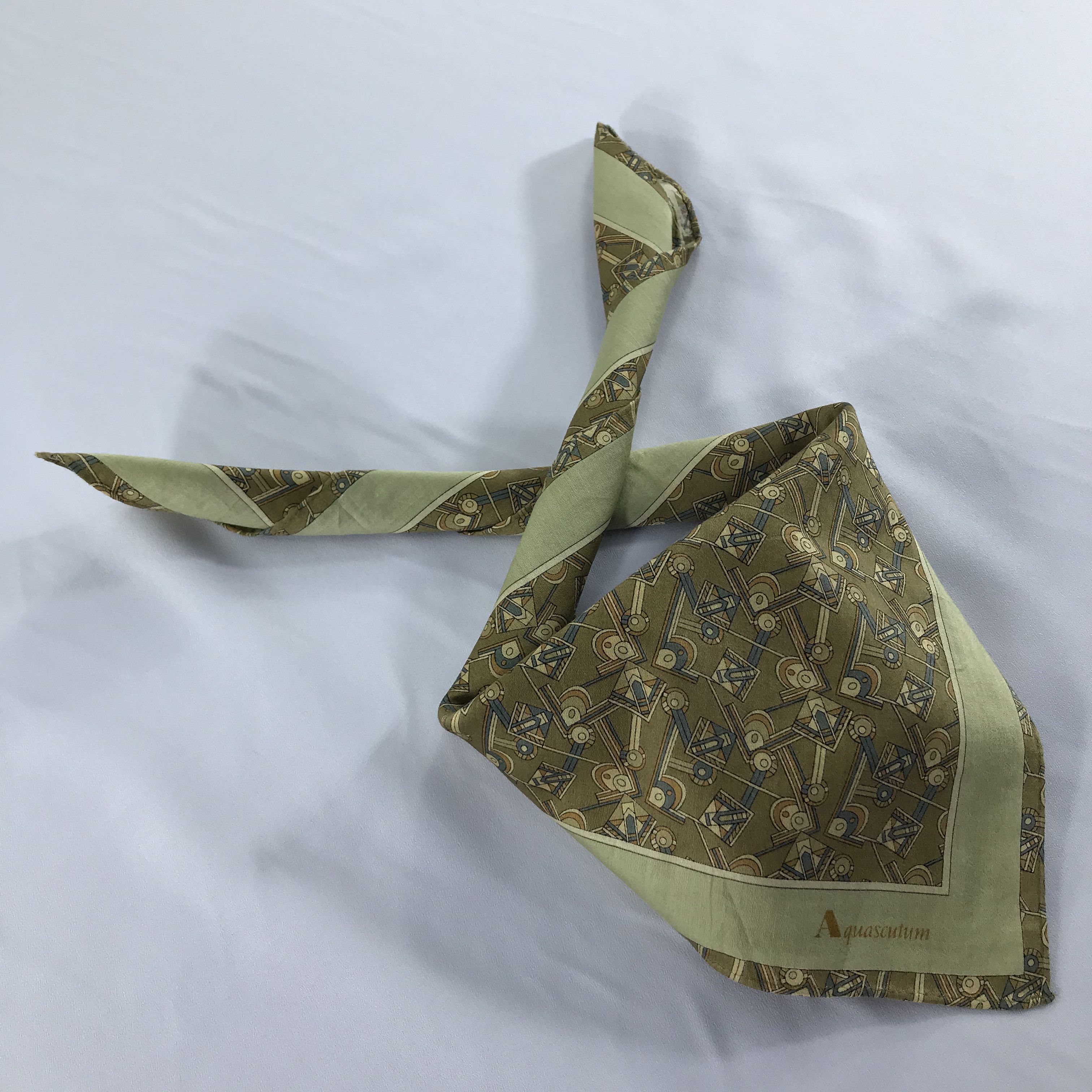 Aquascutum × Vintage Aquascutum Handkerchief / Neckerchief / Bandana Size ONE SIZE - 2 Thumbnail