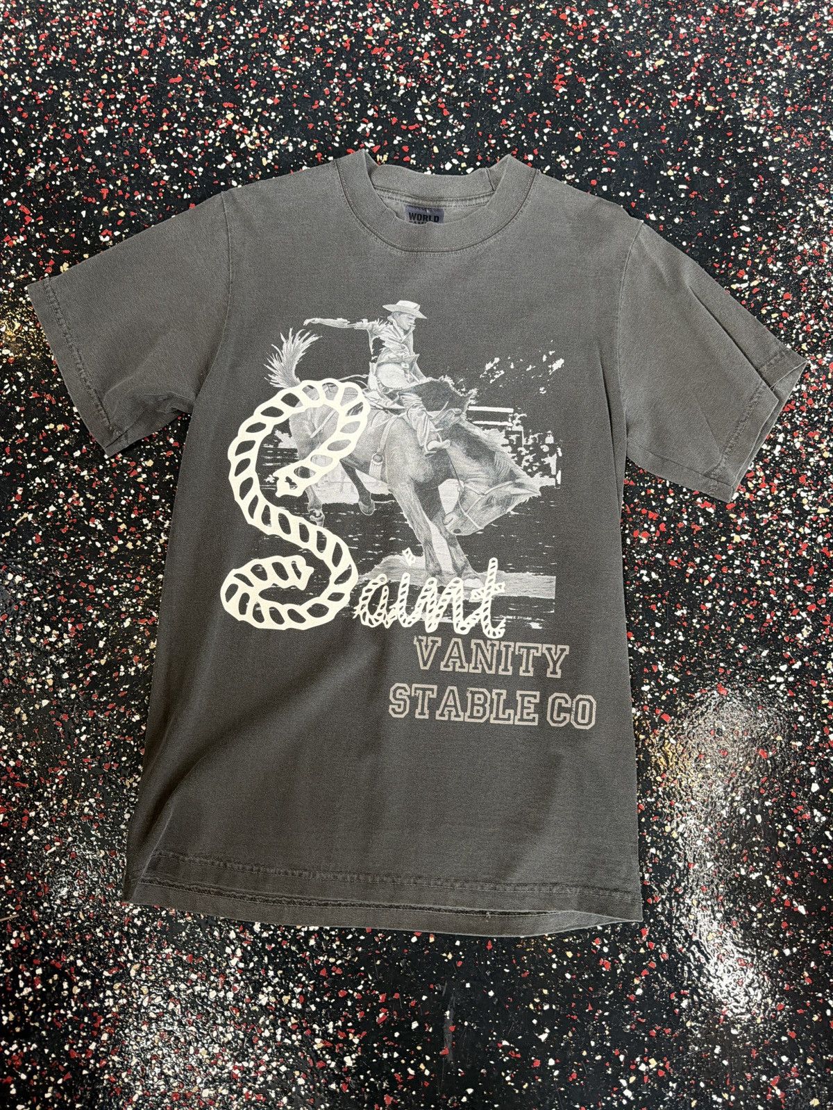 Saint Vanity Saint Vanity Gray Stable Tee Size US S / EU 44-46 / 1 - 1 Thumbnail