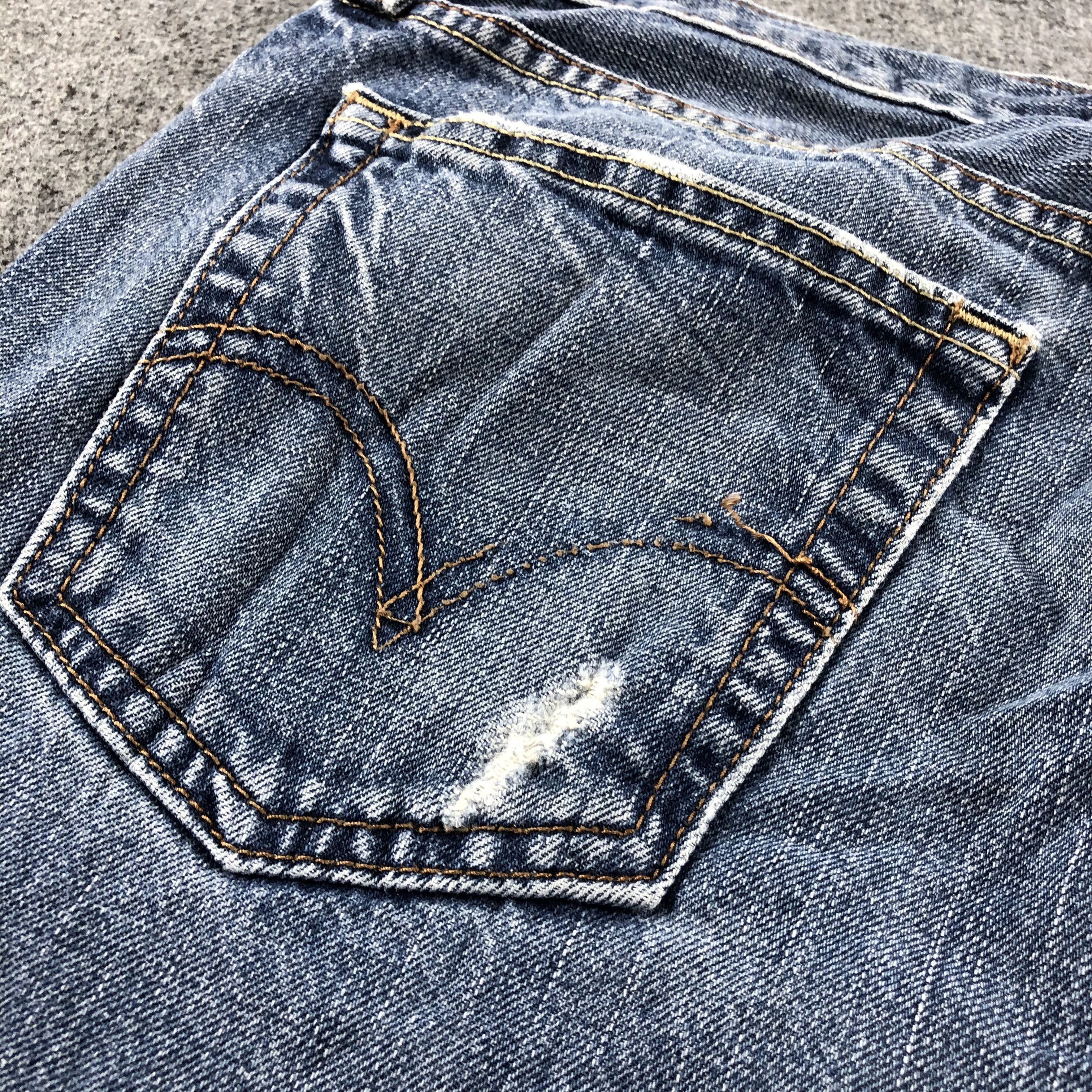 Levi's 90s Vintage Blue Wash Levis 527 Flare Jeans-J2674 Size US 34 / EU 50 - 8 Thumbnail