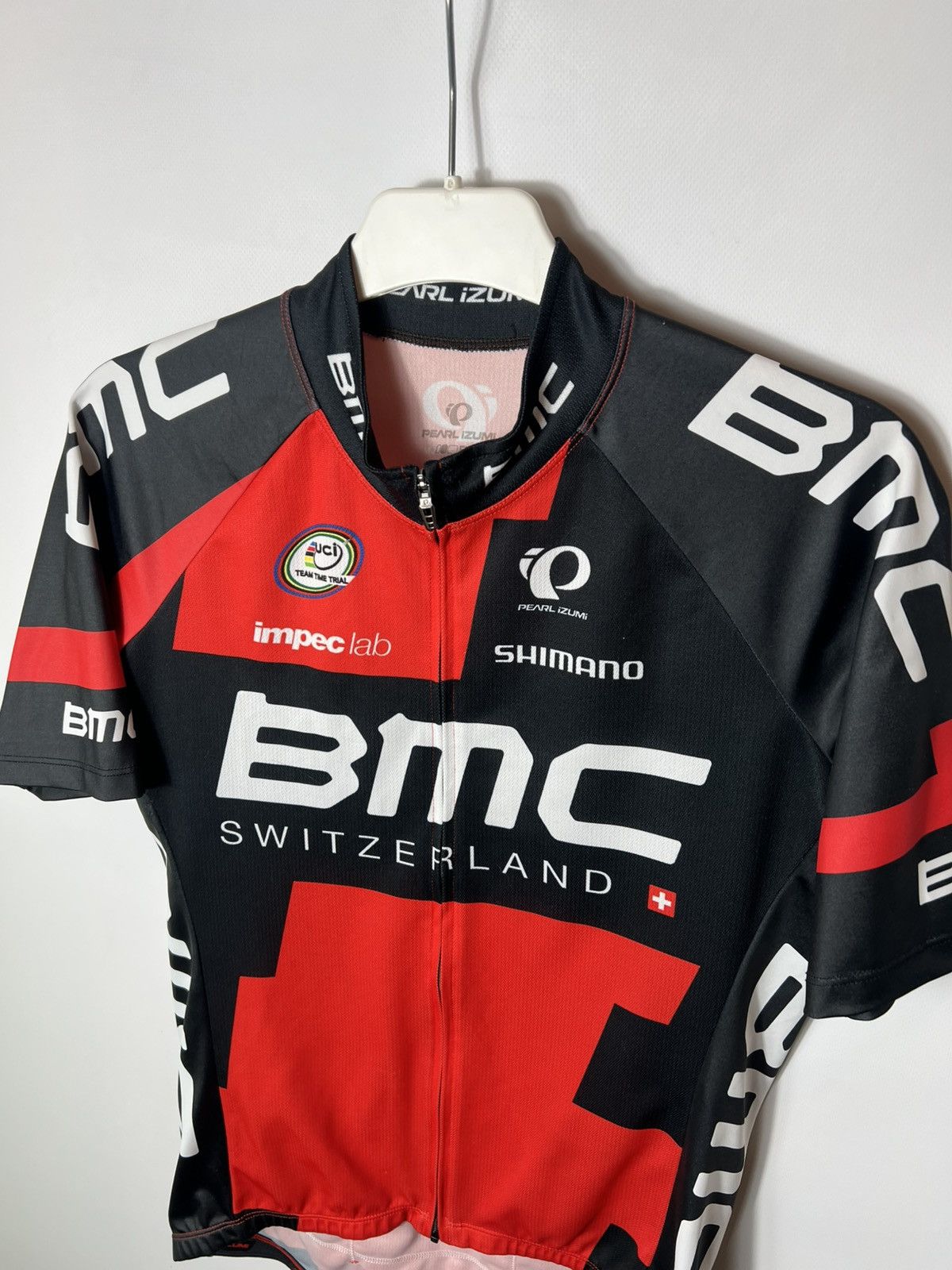PEARL iZUMi BMC Pro Cycling Pearl Izumi Mens Racing Jersey Team Apparel Size US M / EU 48-50 / 2 - 2 Thumbnail