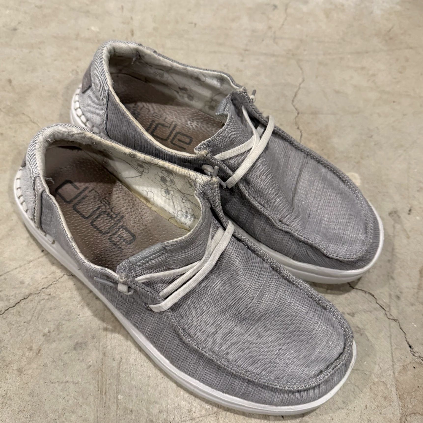 Vintage Hey Dude Wendy Rise Womens Size 9 Lunar Rock Gray Sneakers Loafers Size US 7 / IT 37 - 2 Thumbnail