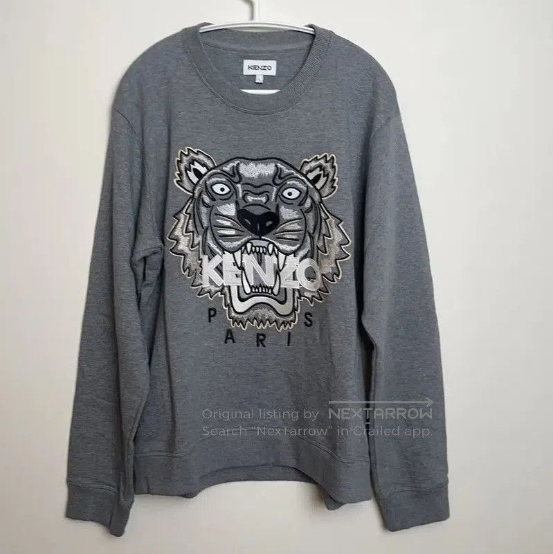 Kenzo Kenzo Gray Cotton Men’s Sweatshirt with Logo . Size US L / EU 52-54 / 3 - 1 Thumbnail