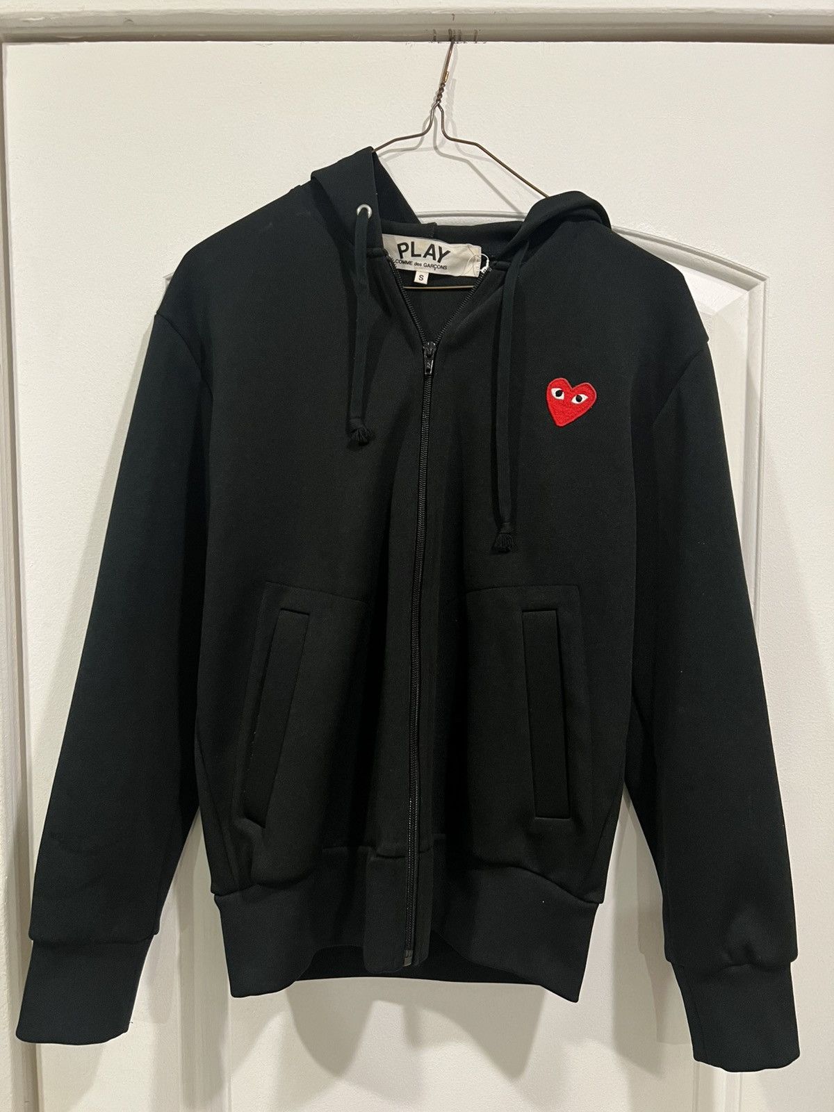 Comme des Garcons PLAY Black Comme Des Garcon Play Zip Up Hoodie Size US S / EU 44-46 / 1 - 3 Thumbnail