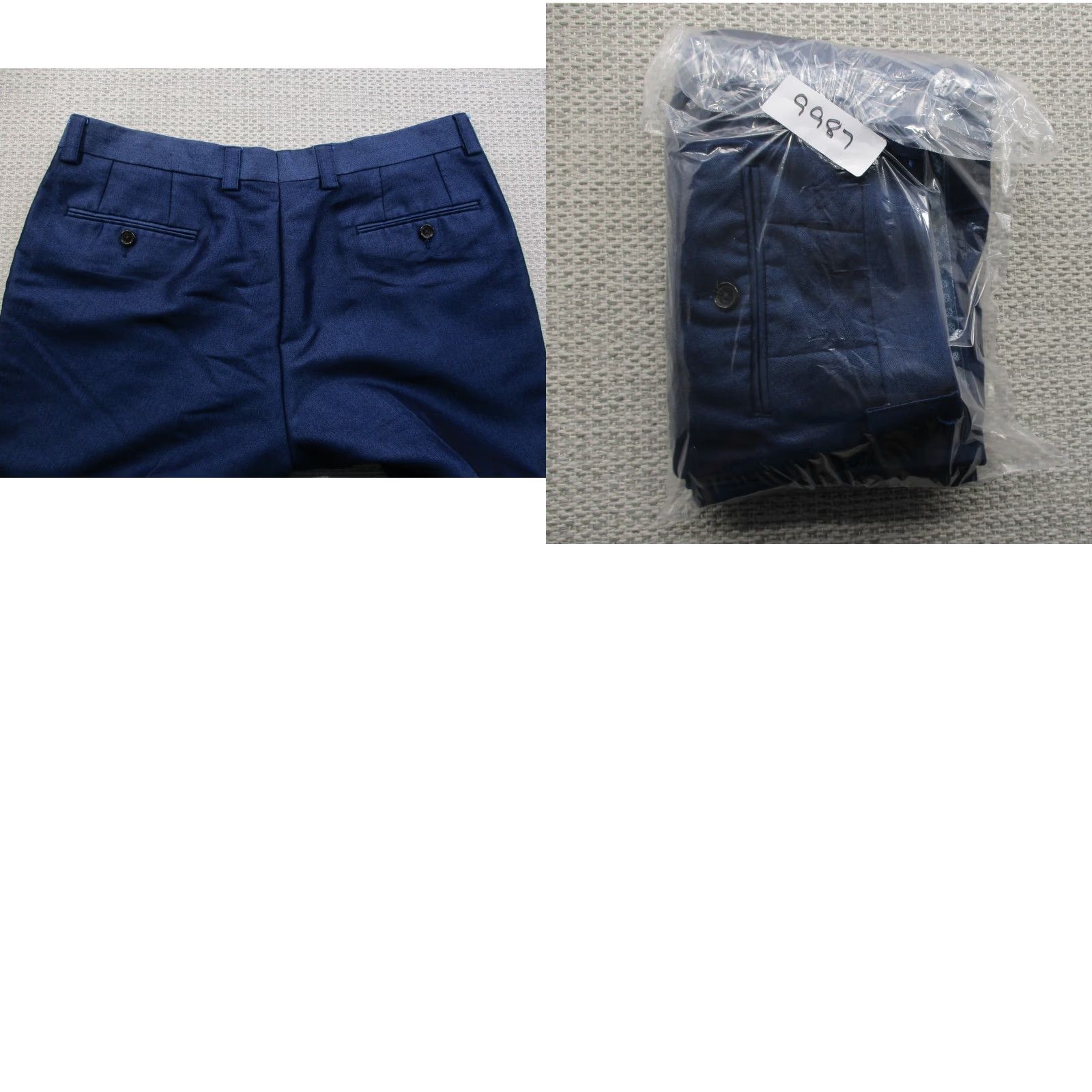 Ralph Lauren Lauren Ralph Lauren Pants Mens 34x30 Blue Dress Slacks Flat Front Unhemmed Hole - Classic, Dress, Workwear Size US 34 / EU 50 - 9 Thumbnail