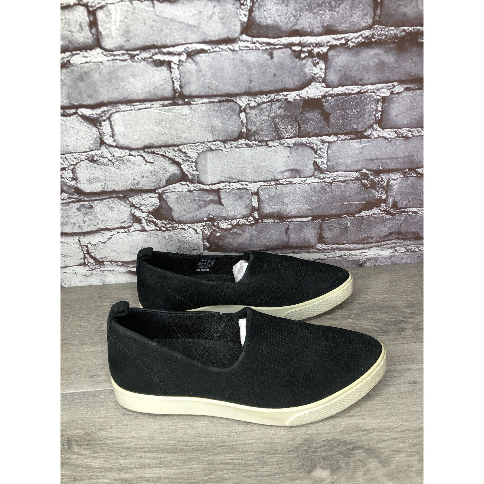 Ecco Ecco Danish Design Black Leather Slip On Casual Sneakers Sho Size US 7.5 / IT 37.5 - 17 Thumbnail