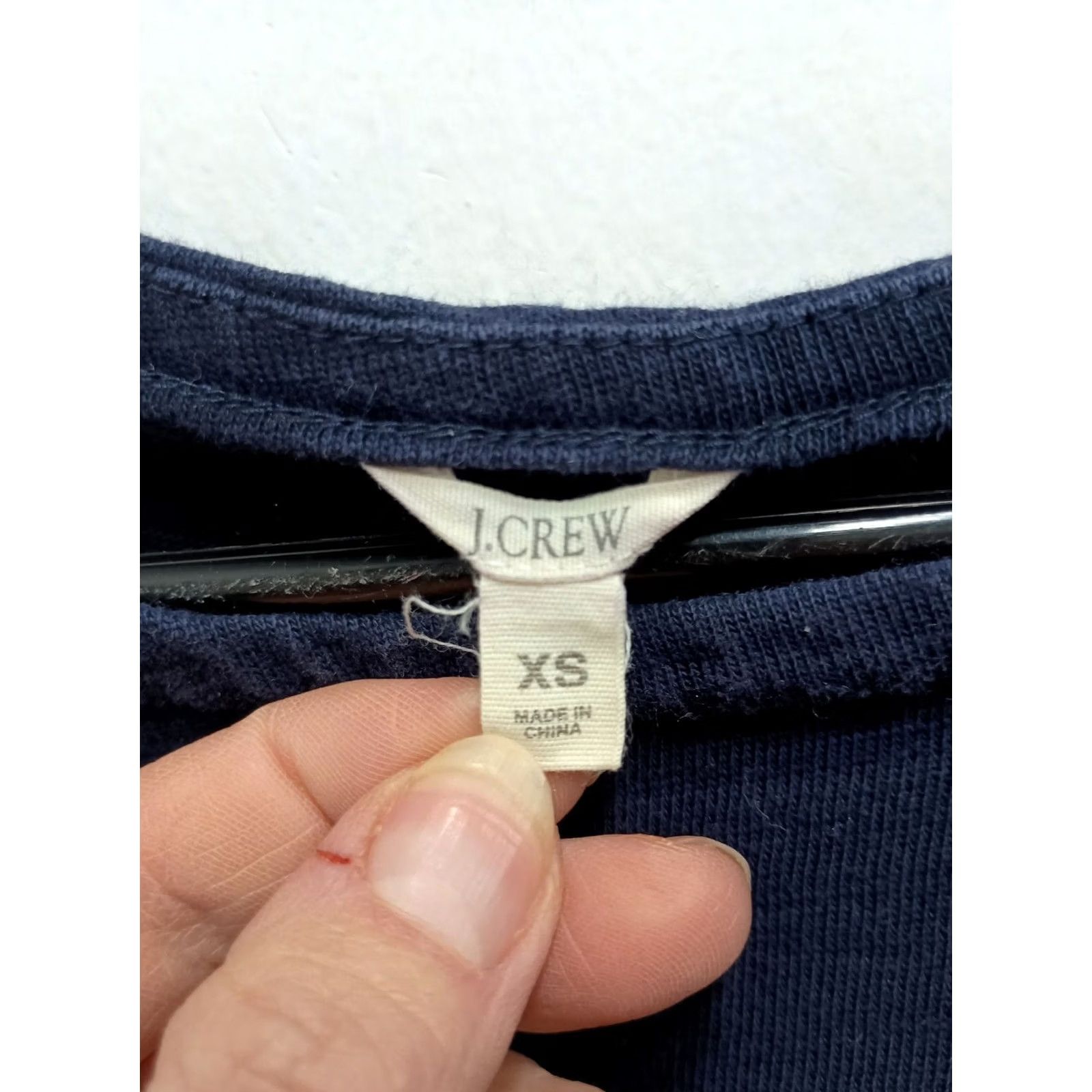 J.Crew J. Crew Dress Shift XS Navy Orange Colorblock Long Sleeve Zip Hem Preppy Womens Size XS / US 0-2 / IT 36-38 - 4 Thumbnail