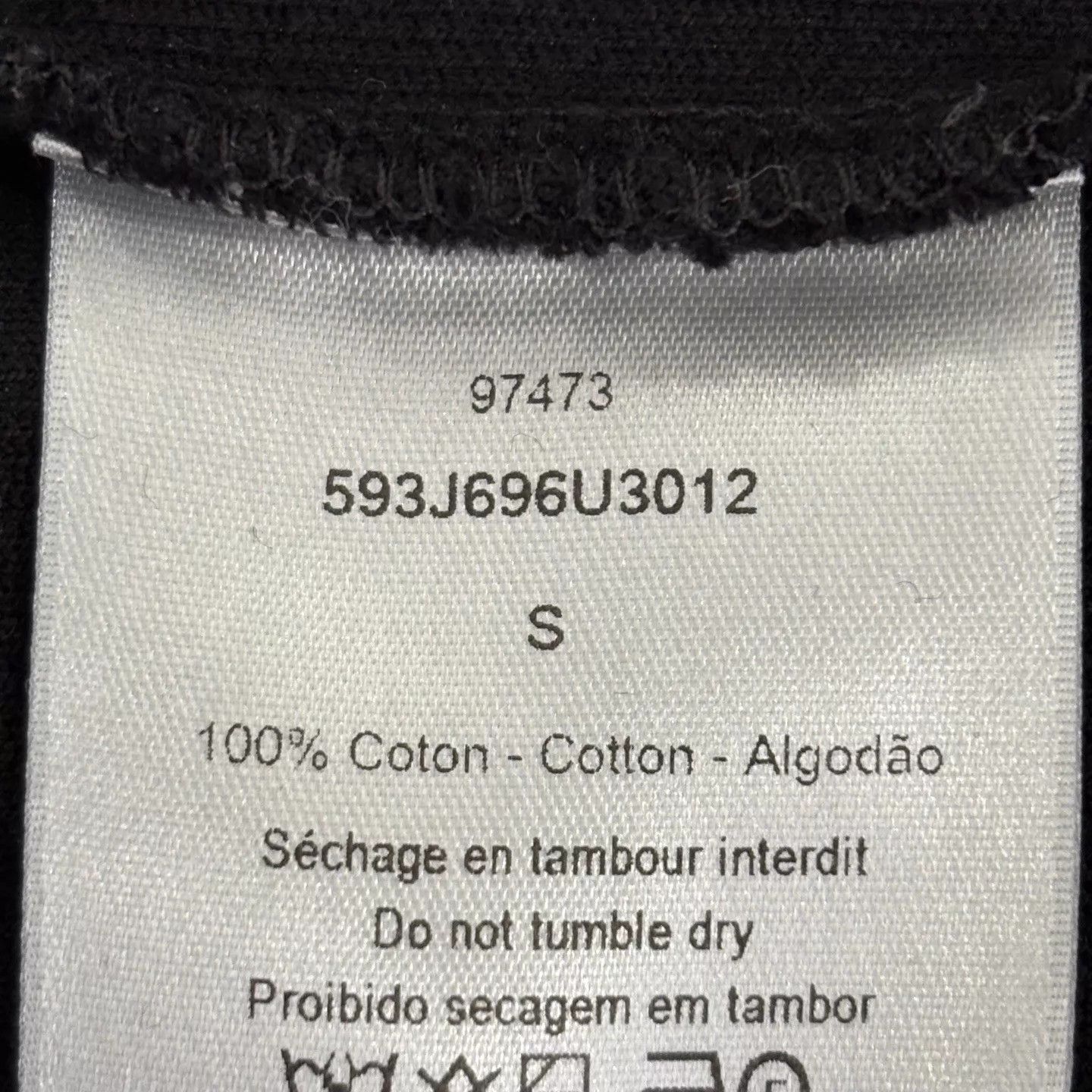 Dior Dior 26 New Embroidered Logo Knit Short Sleeve Black Women's Size S / US 4 / IT 40 - 6 Thumbnail