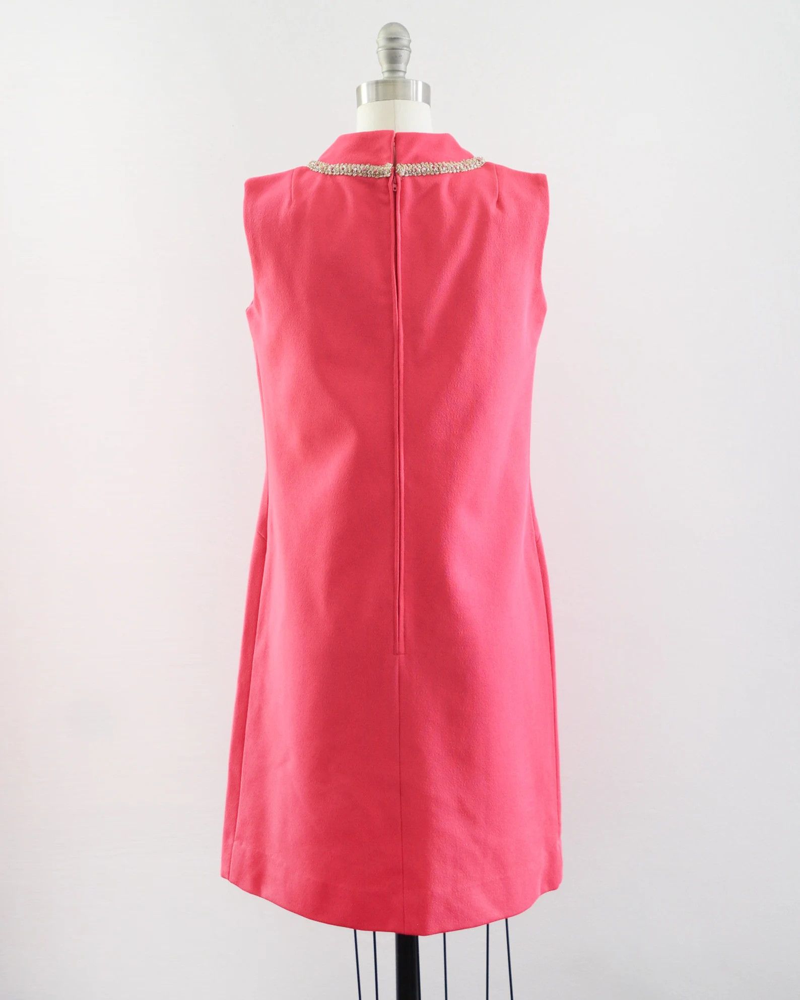 Other Vintage 1960s Fuchsia Pink Scooter Dress Size S / US 4 / IT 40 - 2 Thumbnail
