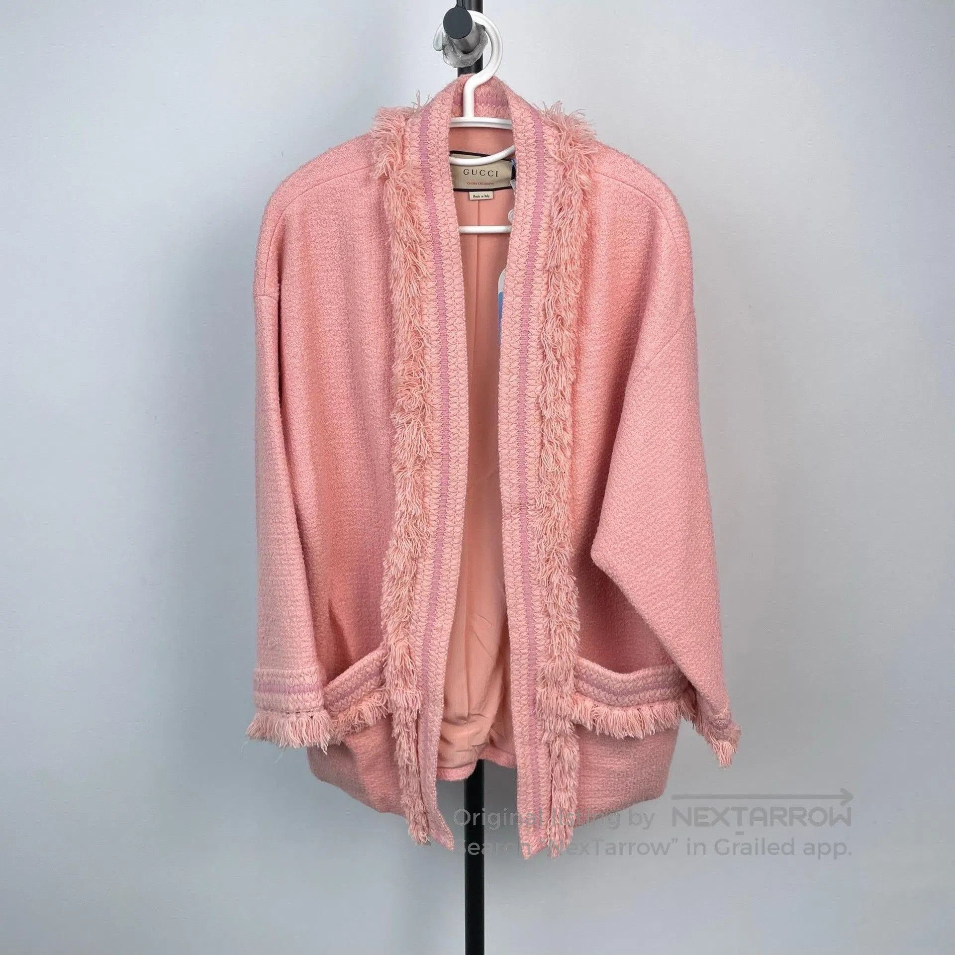 Gucci Gucci Pink Tassel Open Front Cardigan. Size S / US 4 / IT 40 - 1 Thumbnail