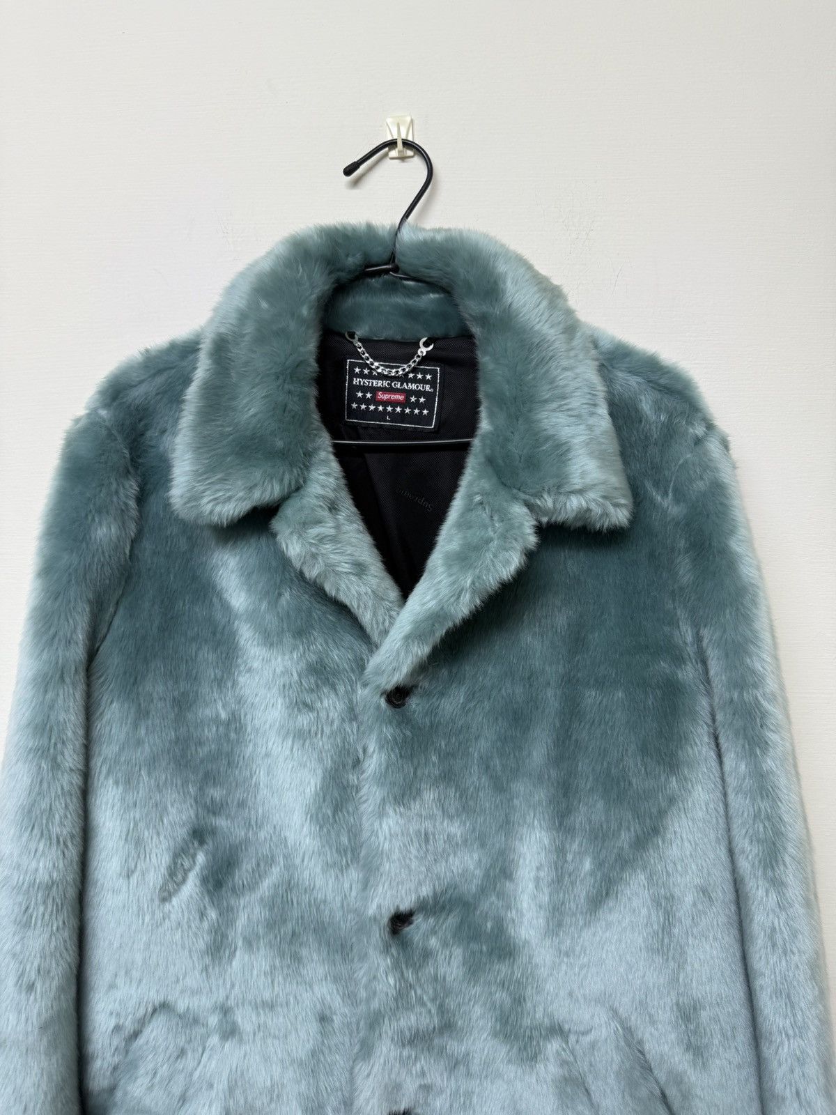 Supreme Supreme Hysteric Glamour Fuck You Faux Fur Coat Size US L / EU 52-54 / 3 - 3 Thumbnail