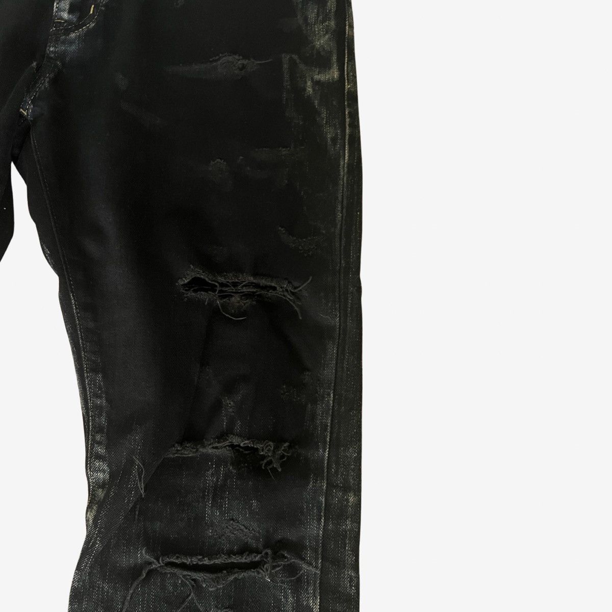 Hedi Slimane × Saint Laurent Paris *RARE* Saint Laurent Paris DO2 AW14 Bleached Ripped Denim Size US 31 - 7 Thumbnail
