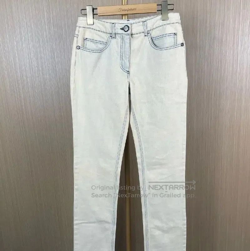 Chanel Chanel White Cotton Women's Jeans . Size 23" - 1 Thumbnail