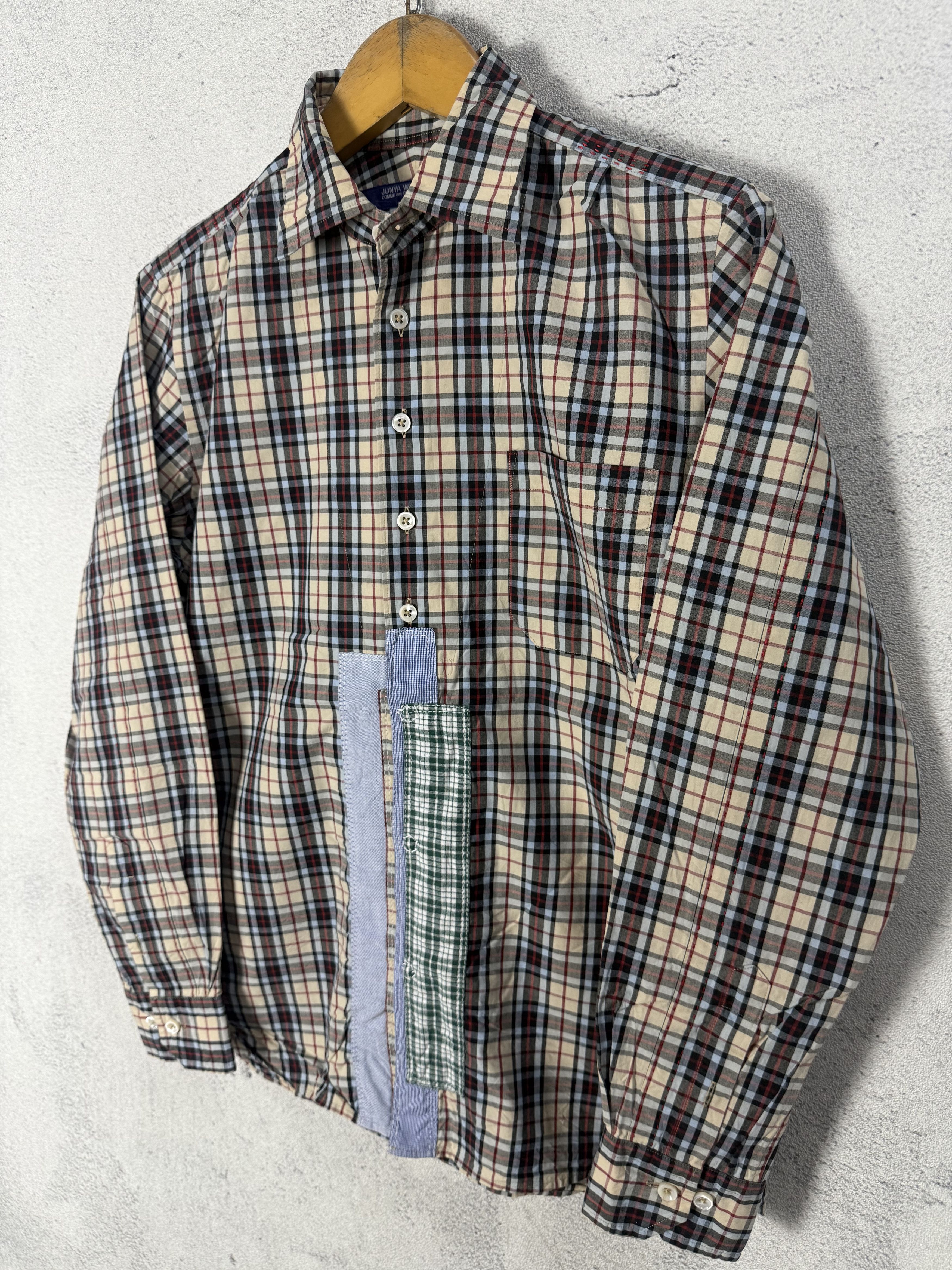 Comme des Garcons Comme Des Garcons Reconstructed Patchwork Plaid Shirt Size US S / EU 44-46 / 1 - 2 Thumbnail