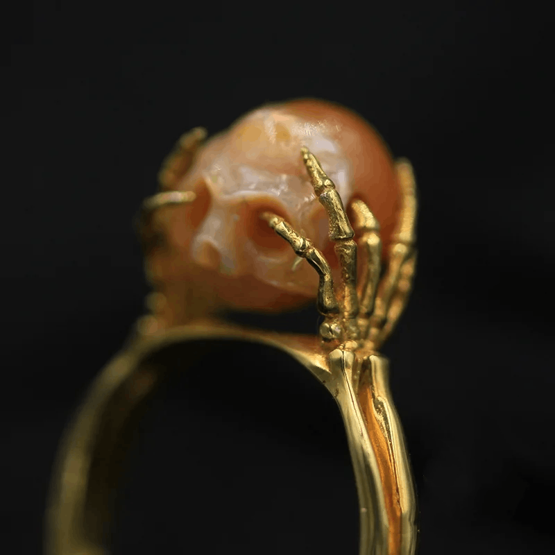 Jewelry Skull Retro Jewelry Rings Open Size Chrome Ring (Size 7-13) Size ONE SIZE - 6 Thumbnail