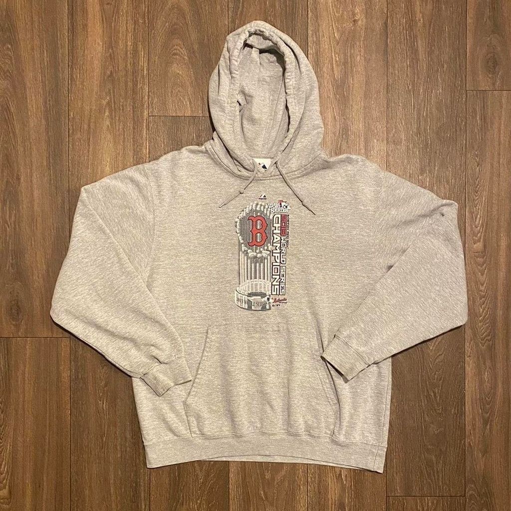 Majestic Boston Red Sox 2013 World Series hoodie (stain, fits M) Size US L / EU 52-54 / 3 - 1 Thumbnail