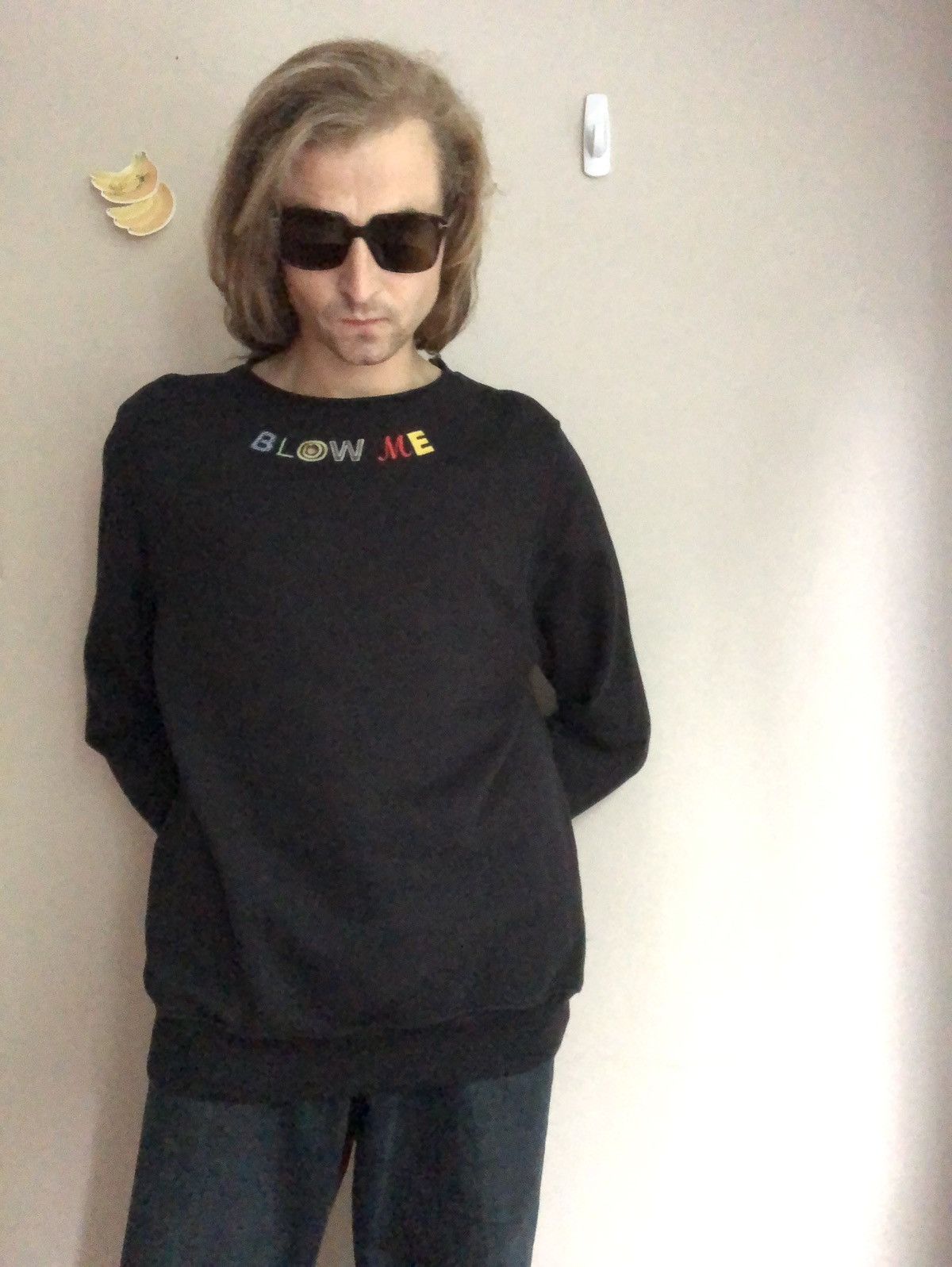 House Of Holland × Japanese Brand × Vintage House of Holland ‘BLOW ME’ Embroidered Sweatshirt Size US M / EU 48-50 / 2 - 21 Thumbnail