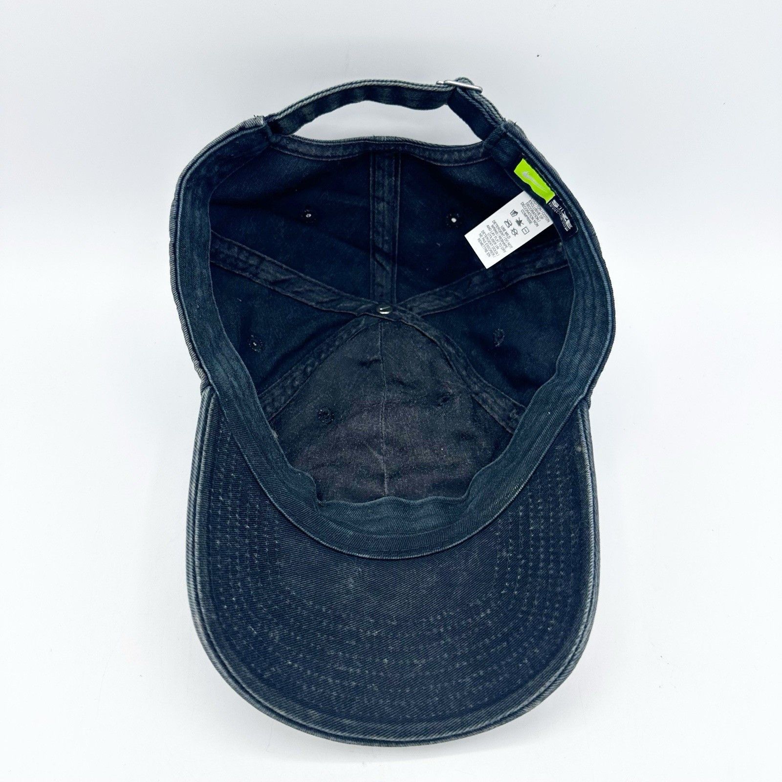 Nike Women's Nike Sportswear Heritage 86 Washed Black Cap Hat Size ONE SIZE - 8 Thumbnail