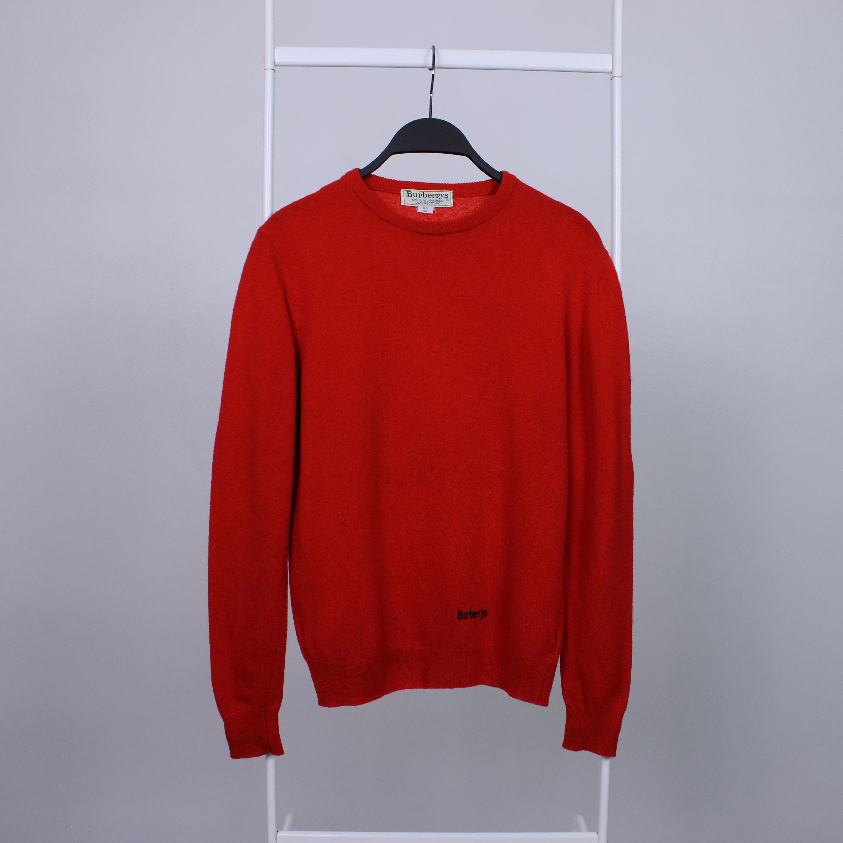 Burberry Burberrys sweater red wool XS S red pure Size S / US 4 / IT 40 - 2 Thumbnail