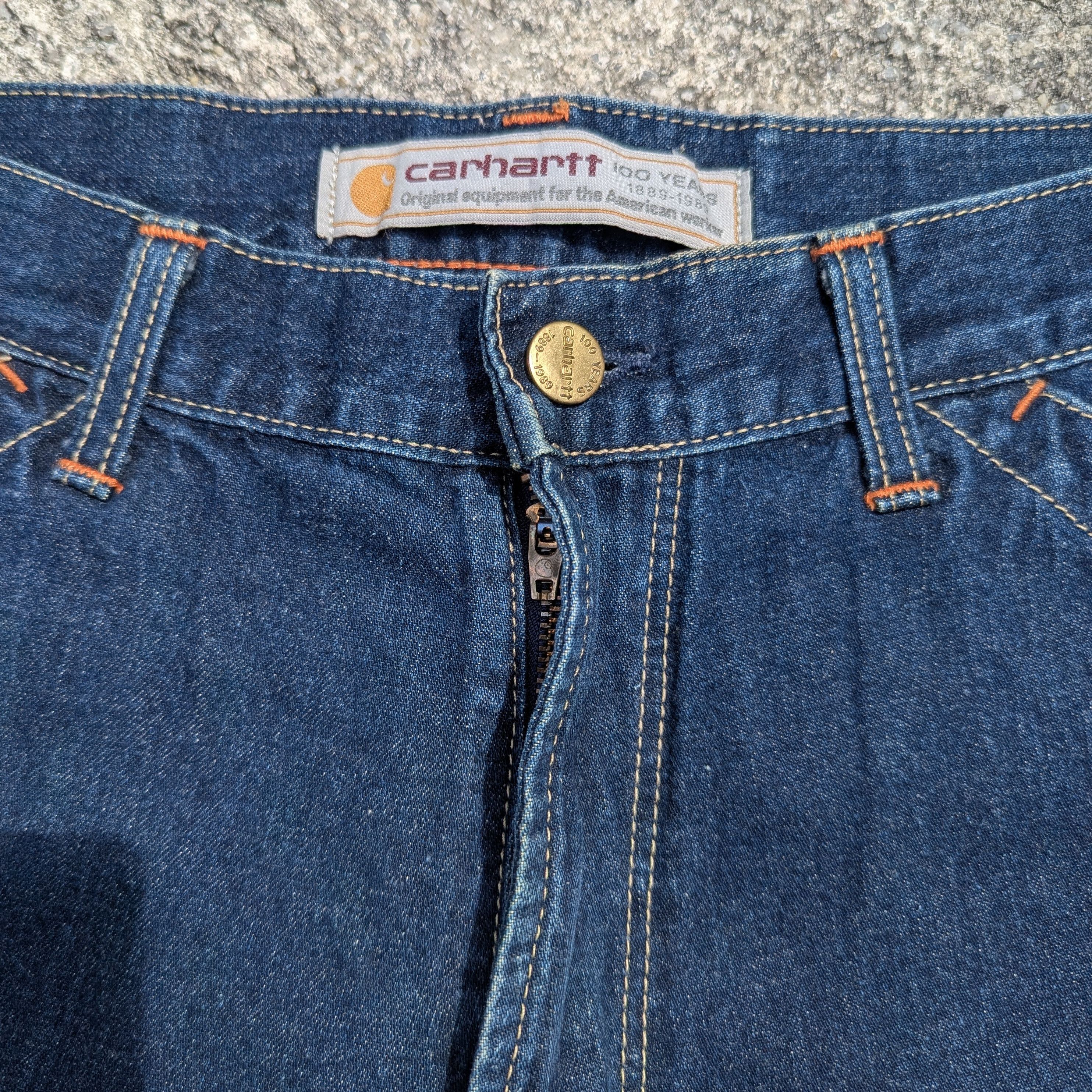 Carhartt × Carhartt Wip × Vintage Vintage Carhartt 100 Years Anniversary Carpenter denim pants Size US 32 / EU 48 - 6 Thumbnail