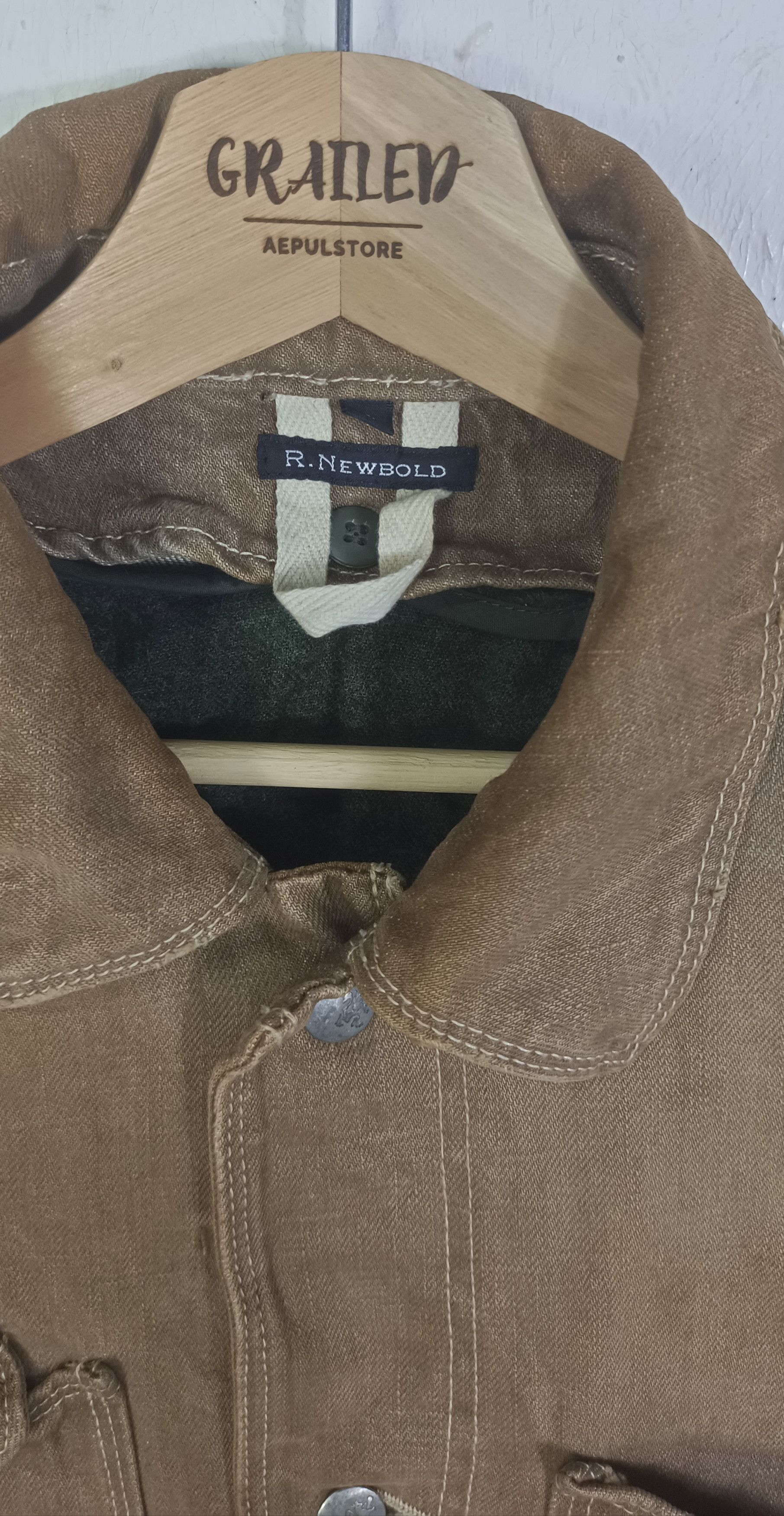 R.Newbold R.Newbold 8 Pocket Bodder Pattern Denim Jacket Size US L / EU 52-54 / 3 - 10 Thumbnail