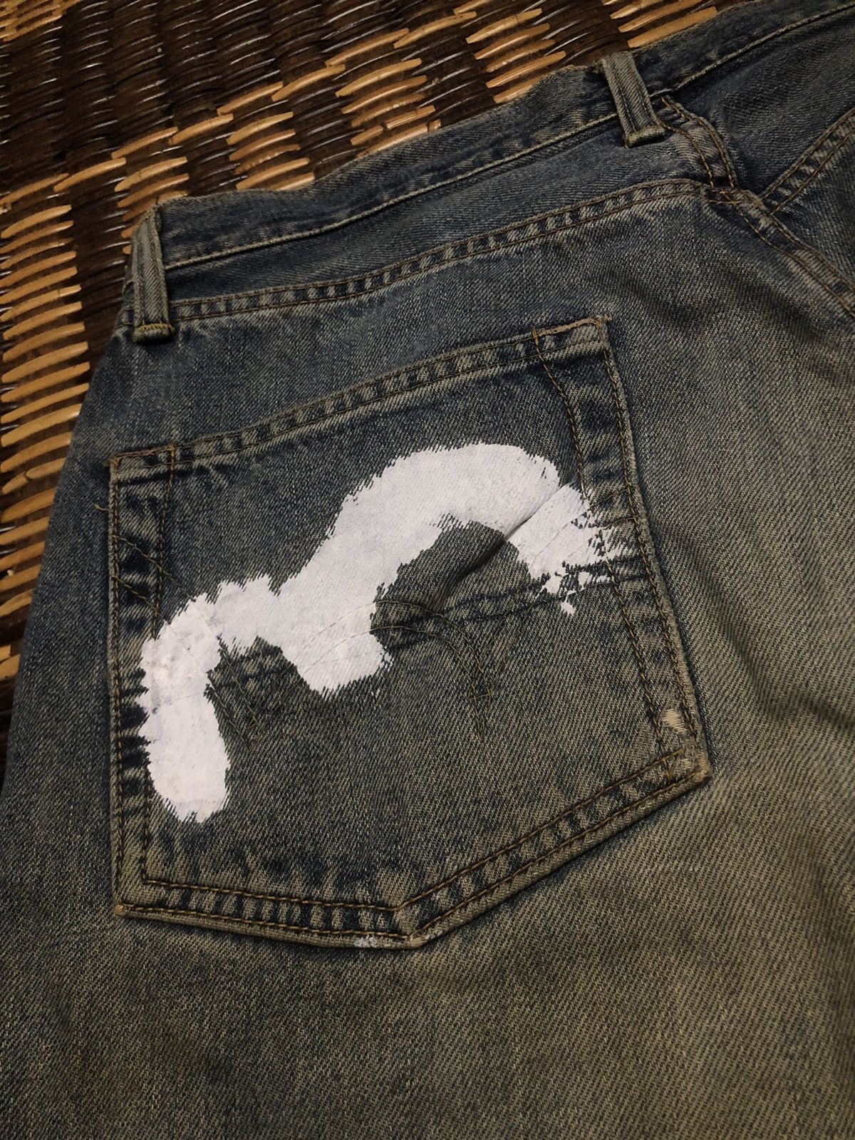 Edwin × Evisu Vintage Edwin Custom Made Evisu Selvedge Jeans Size US 32 / EU 48 - 12 Thumbnail