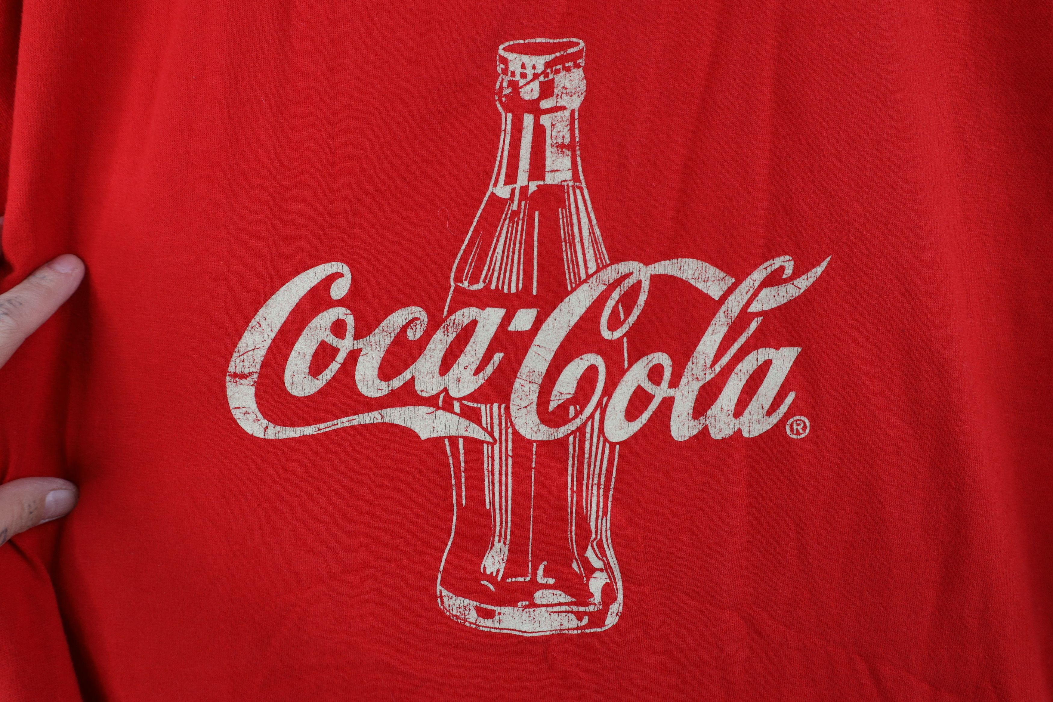Coca Cola Vintage Coca Cola Spell Glass Bottle Short Sleeve T-Shirt Size US XXL / EU 58 / 5 - 4 Thumbnail