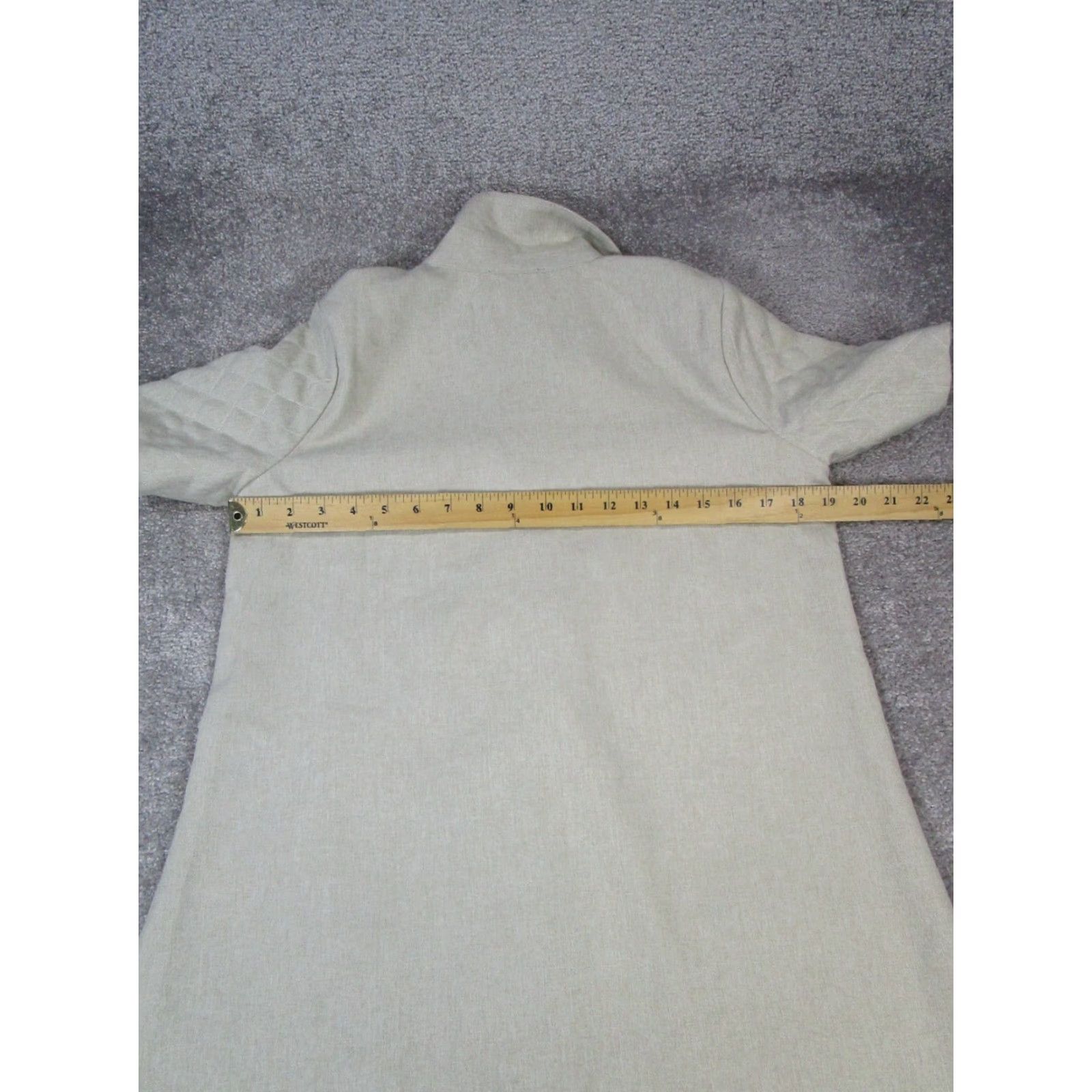 Vintage Tuckernuck Coat Womens Small Beige Jacket/Coat Long Overcoat Slim Regular Polyester Lining Button Short Sleeve Size S / US 4 / IT 40 - 5 Thumbnail