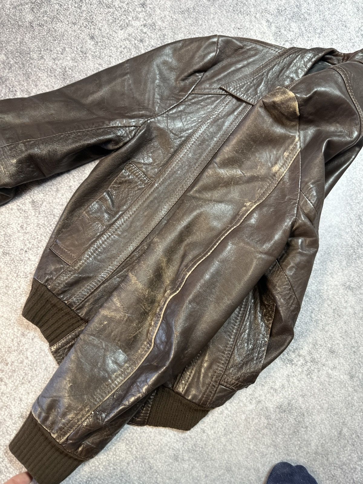 Genuine Leather Y2K Vintage Leather Jacket Streetwear Rare Style USA VTg S Size US S / EU 44-46 / 1 - 6 Thumbnail
