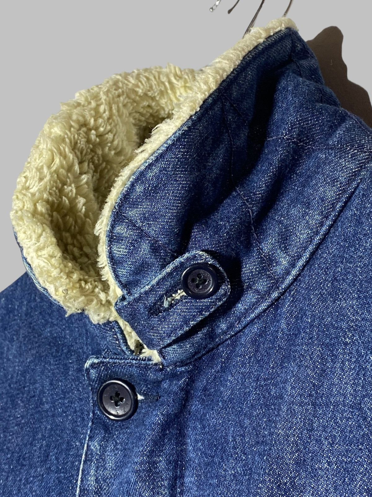 A.P.C. × Carhartt A.P.C. Carhartt Sherpa Trucker Vibes Raw Denim Paris Collab Size US S / EU 44-46 / 1 - 19 Thumbnail
