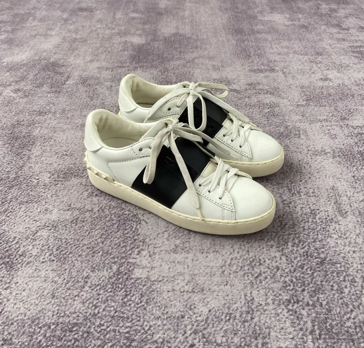 Valentino Color Block White Sneakers