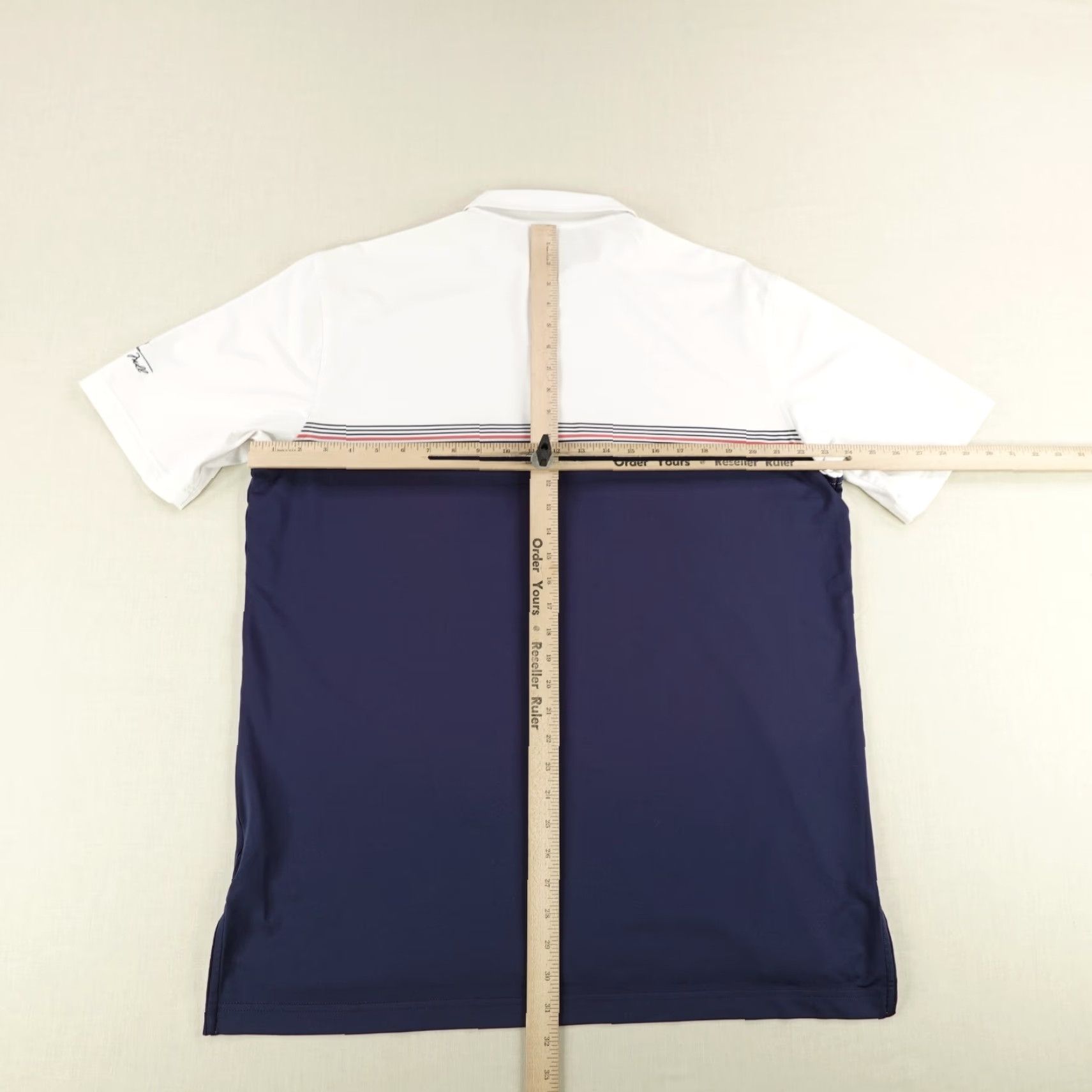 Peter Millar VINTAGE Peter Millar Polo Shirt Mens Large Blue White Summer Comfort Golf Schaffers Mill Size US L / EU 52-54 / 3 - 5 Thumbnail