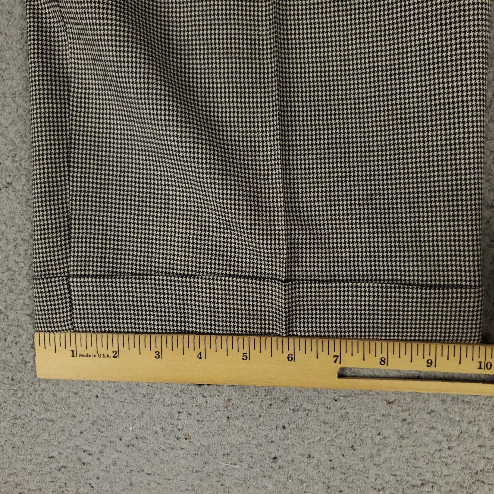 Zanella Zanella Pants Mens 36x30 Brown Houndstooth Wool Pleated Dress Slacks Trousers Size US 36 / EU 52 - 6 Thumbnail
