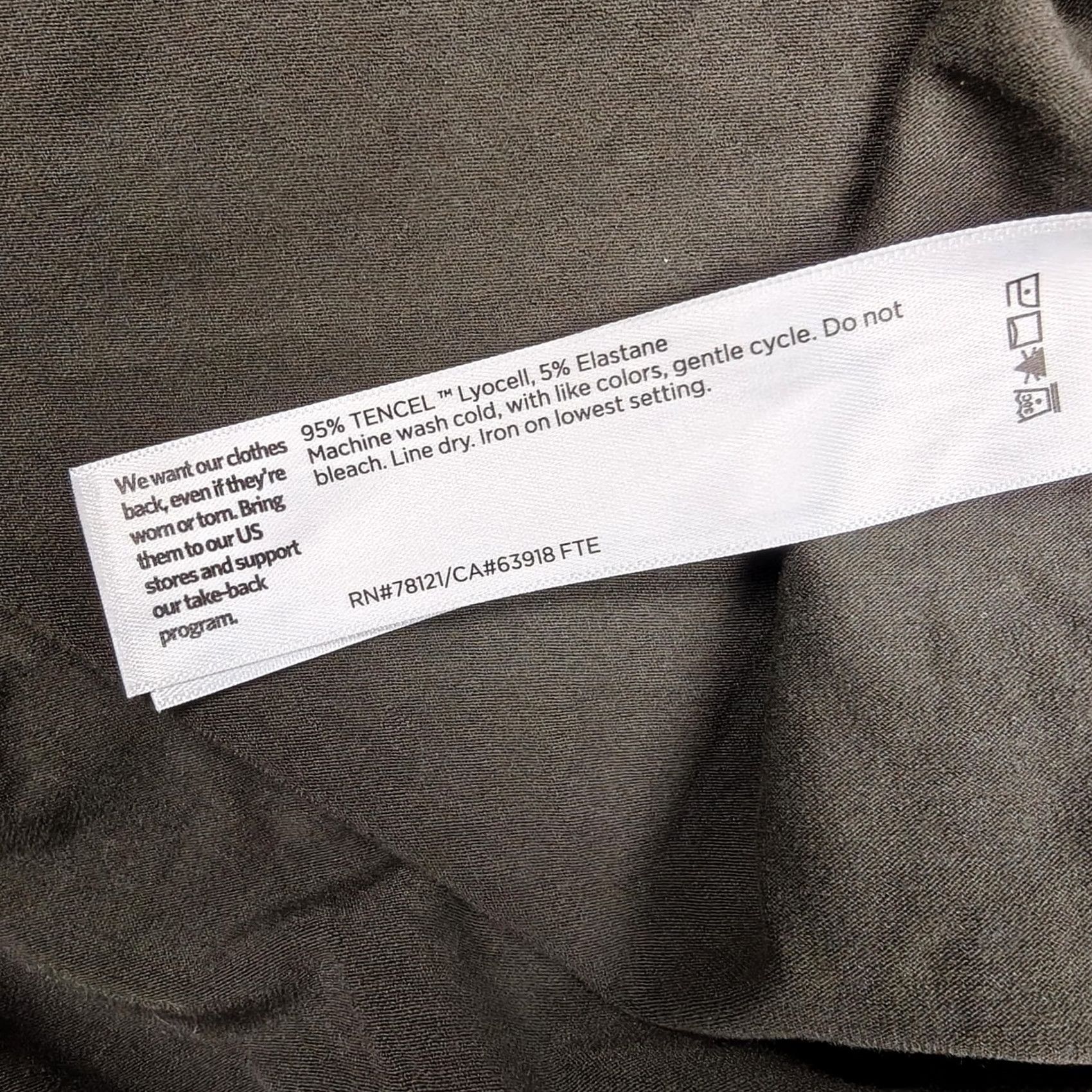 Eileen Fisher Eileen Fisher Shirt Womens XL Green Tencel Turtleneck Long Sleeve Jersey Top Size XL / US 12-14 / IT 48-50 - 3 Thumbnail