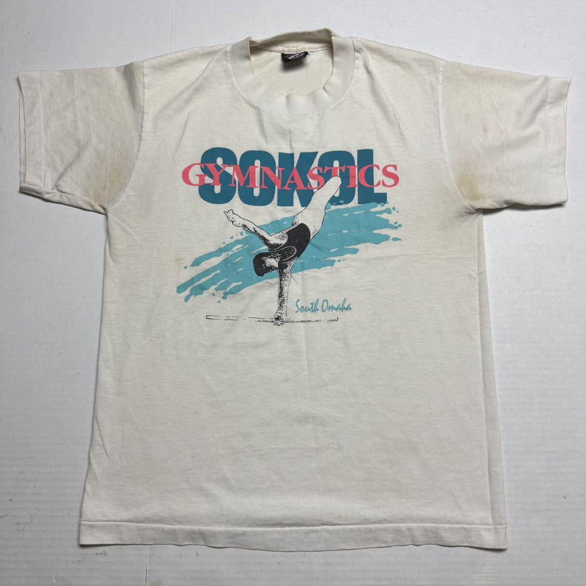 Fruit Of The Loom × Vintage VINTAGE Fruit Of The Loom SOKOL GYMNASTICS South Omaha Tee Size US S / EU 44-46 / 1 - 2 Thumbnail
