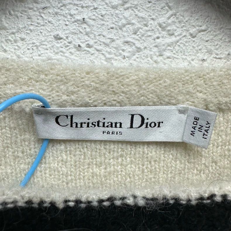 Dior Dior 24 new cashmere destroy butterfly knitted sweater Size XXS / US 00 / IT 34 - 3 Thumbnail