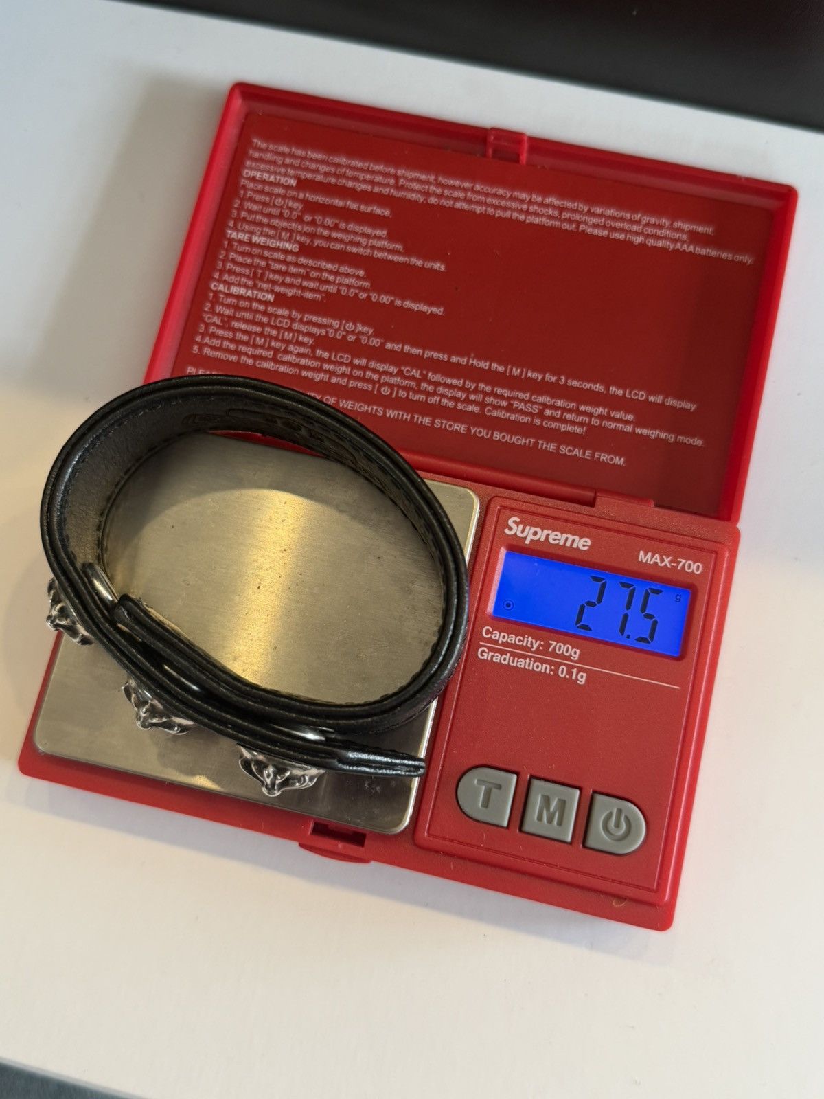 Chrome Hearts Chrome Hearts Black Studded Bracelet Size ONE SIZE - 5 Thumbnail