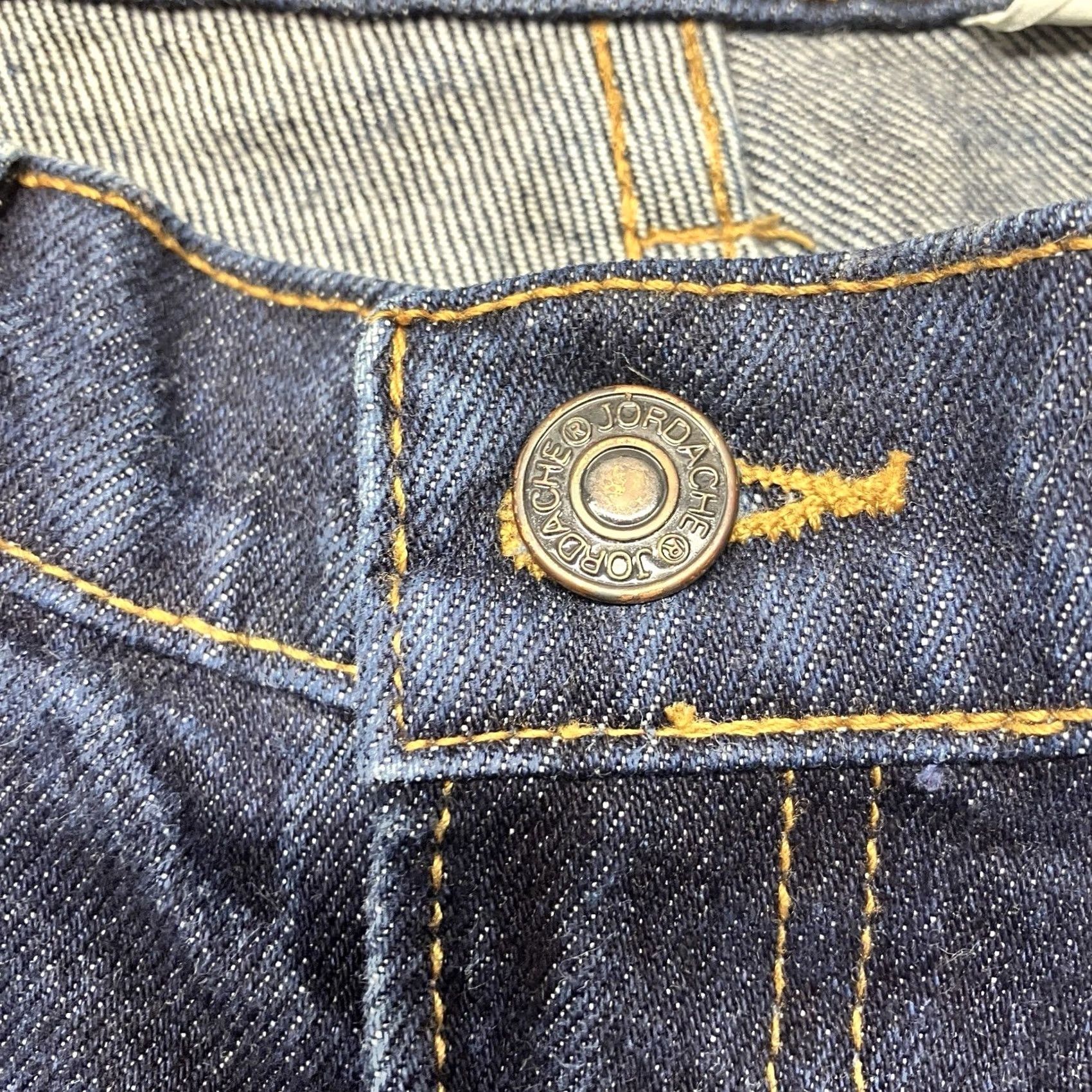Jordache VINTAGE Jordache Jeans Womens 27 Dark Blue Flare Leg Wash Denim Mid Rise Size 27x31 Size 27" / US 4 / IT 40 - 3 Thumbnail