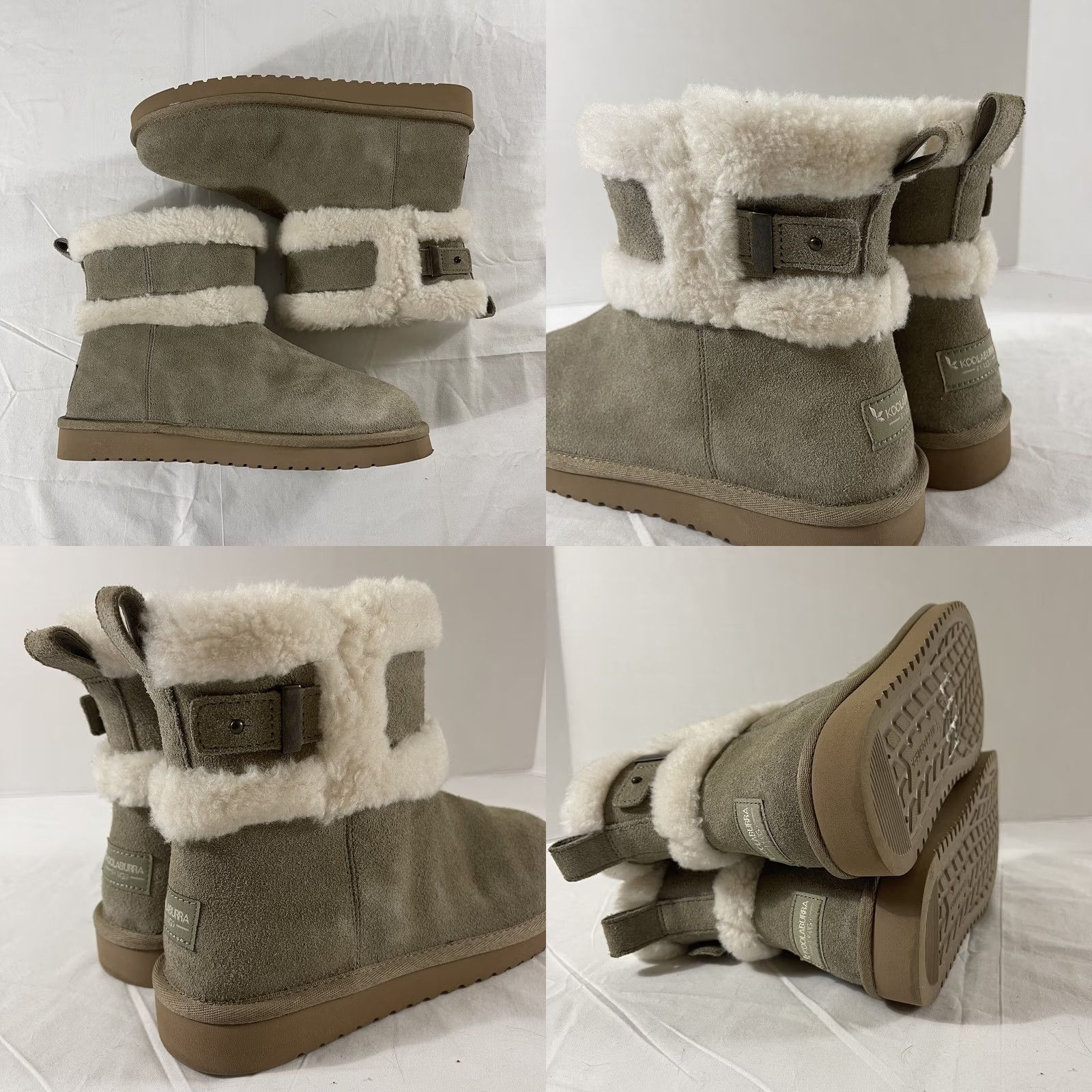 Ugg Koolaburra By Ugg Women's BARLEE Mini Boots Dune Gray 1133079 Mini Bootie Winter 7 US Womens Gray 38 EU XS-regular (adult) - 1133079-210 Size US 5 / IT 35 - 8 Thumbnail