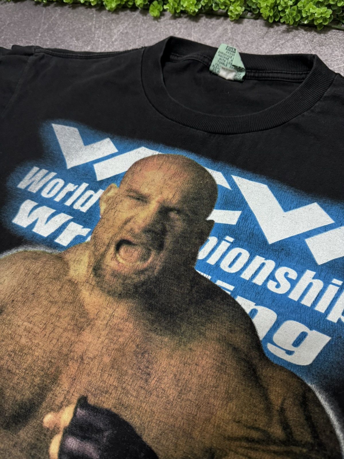 WWE Rare Vintage 1998 WCW GOLDBERG Overprint Tee Size US L / EU 52-54 / 3 - 9 Thumbnail