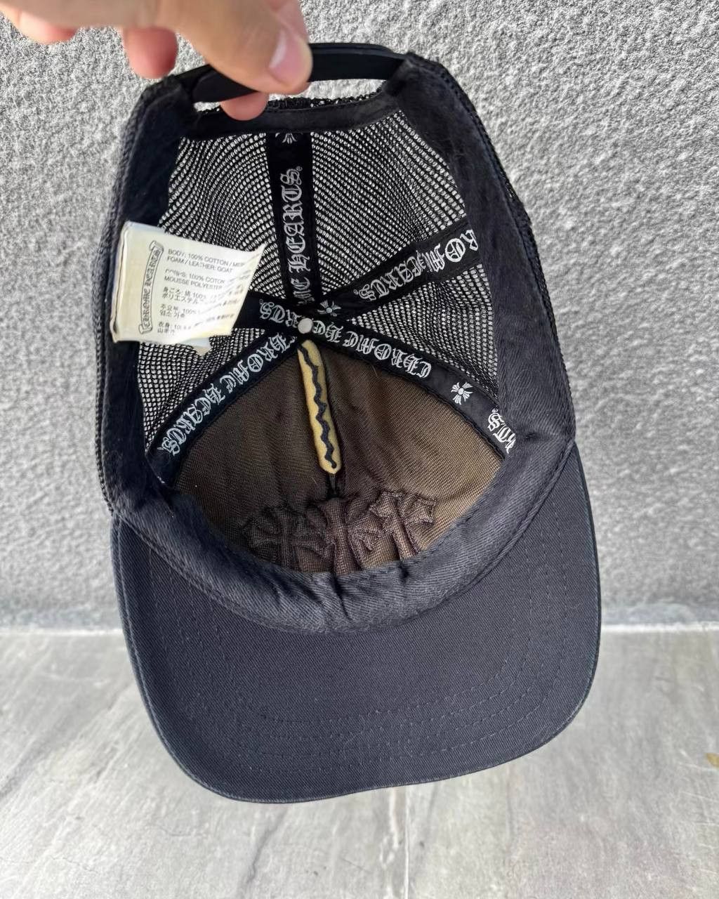 Chrome Hearts Chrome Hearts Cross Leather Baseball Cap Size ONE SIZE - 5 Thumbnail