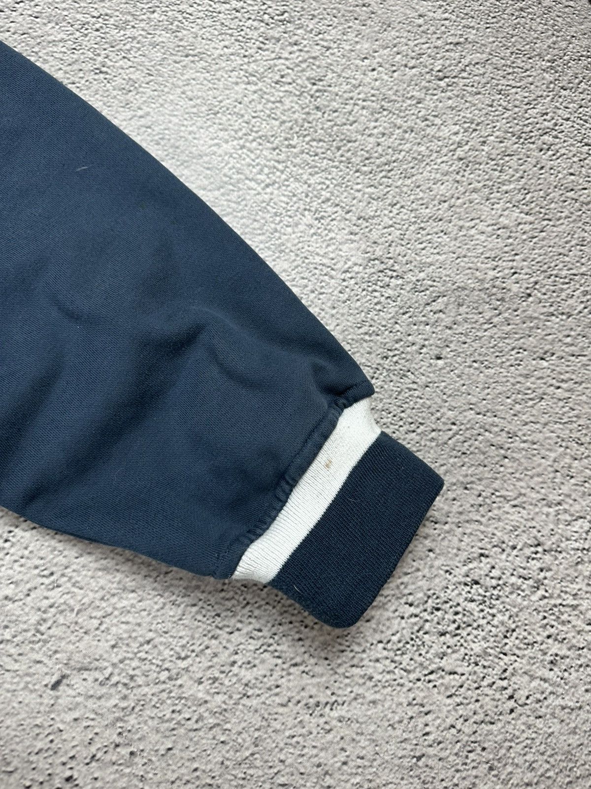 Japanese Brand BPMW Denim Graffiti Sweatshirt Navy Vintage Y2K Faded SK8 Size US XL / EU 56 / 4 - 7 Thumbnail