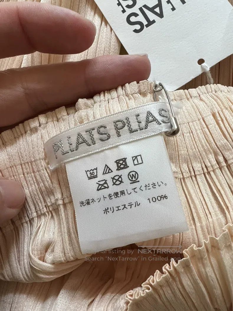Issey Miyake Issey Miyake size:2 Beige Wide-leg Trousers Size 24" / US 00 / IT 34 - 3 Thumbnail