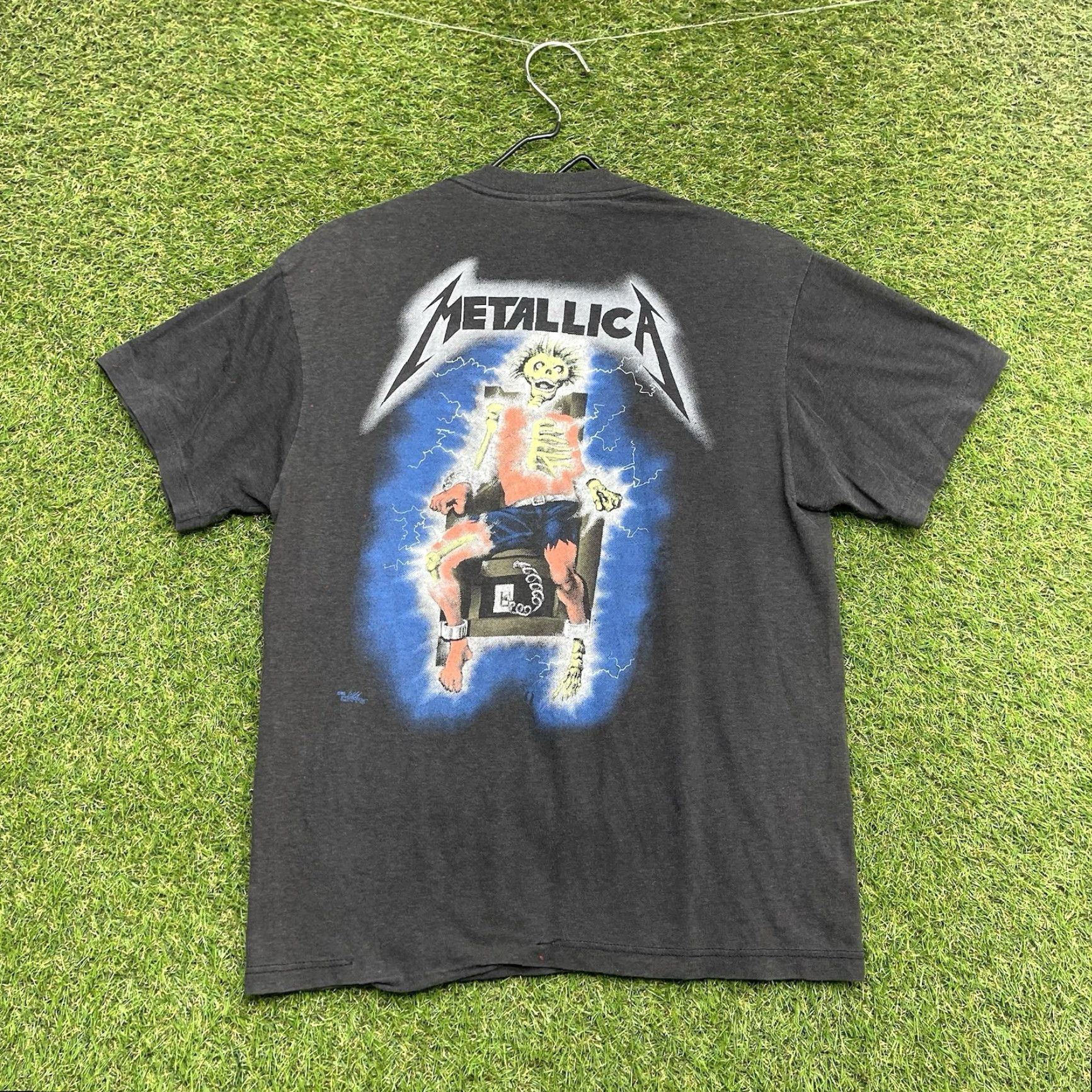 Vintage VINTAGE Metallica Shirt Mens Large 1990s Band Tee Short Sleeve Crew Neck Black Cotton T-Shirt Mens Size US L / EU 52-54 / 3 - 2 Thumbnail