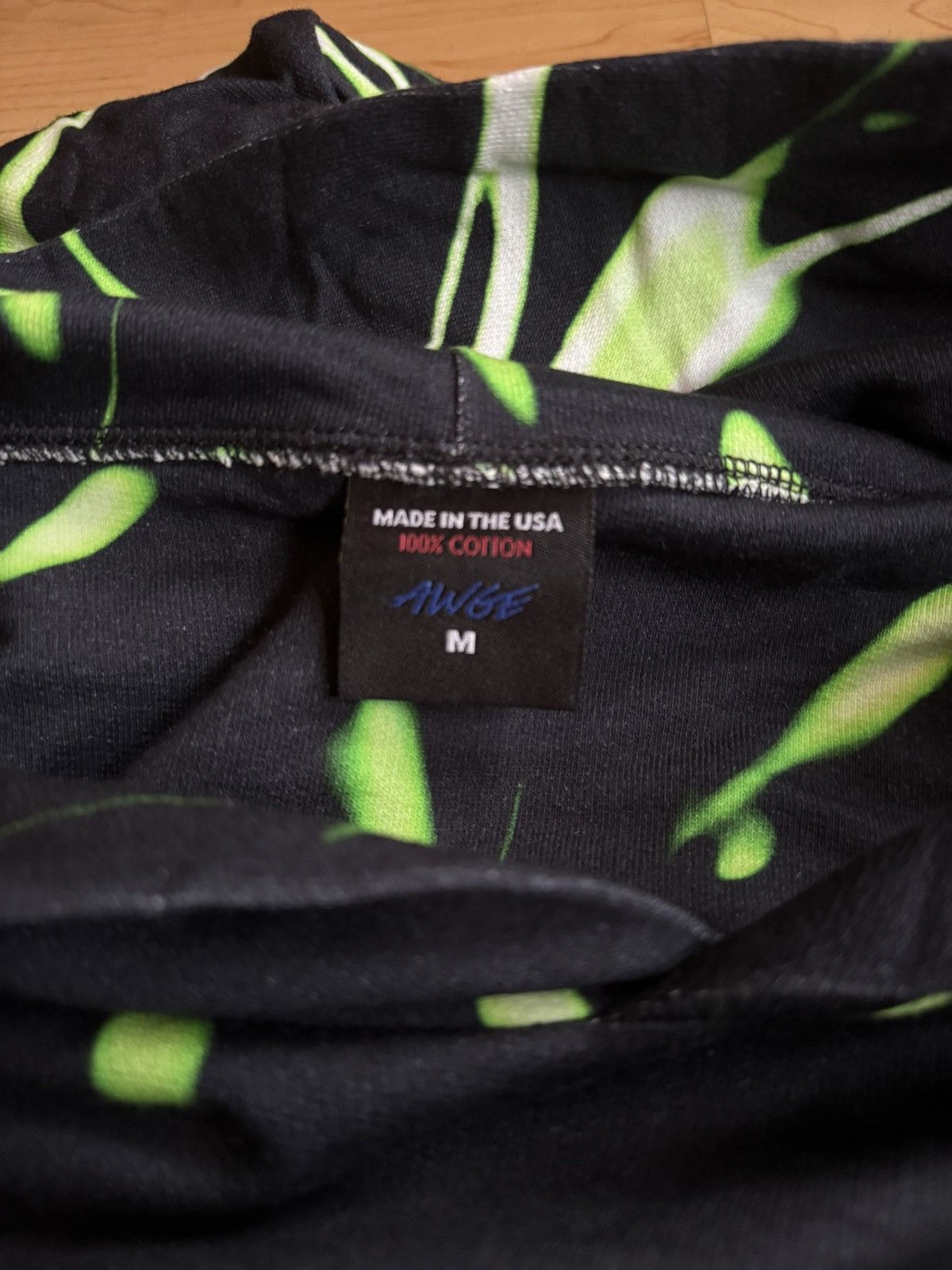 AWGE AWGE x A$AP Rocky RARE Testing Black and Lime Tie Dye Hoodie Size US M / EU 48-50 / 2 - 4 Thumbnail