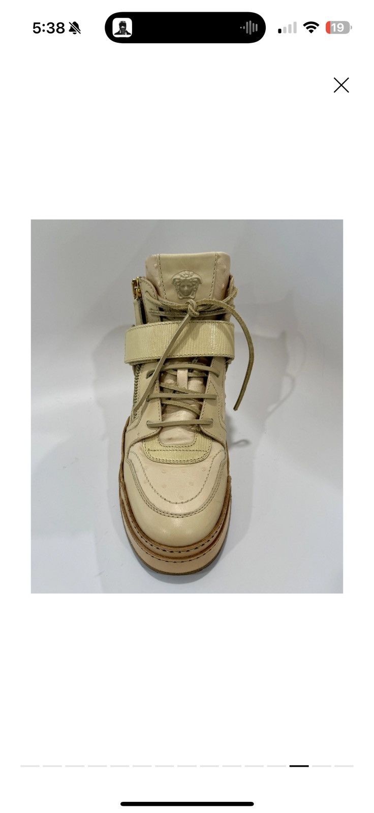 Versace Versace ostrich high trainers Size US 9 / EU 42 - 14 Thumbnail