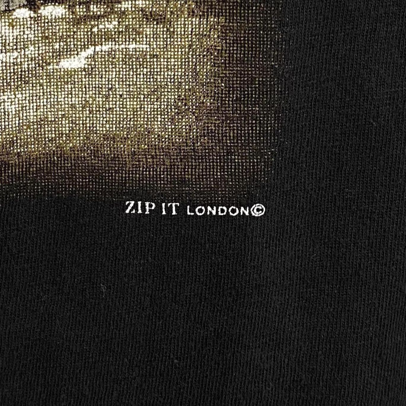 Vintage Vintage Zip It London “The Pack” Wolf Animal Nature Wildlife Graphic T-Shirt Large XL Black Mens Regular Short Sleeve Cotton Size US L / EU 52-54 / 3 - 4 Thumbnail