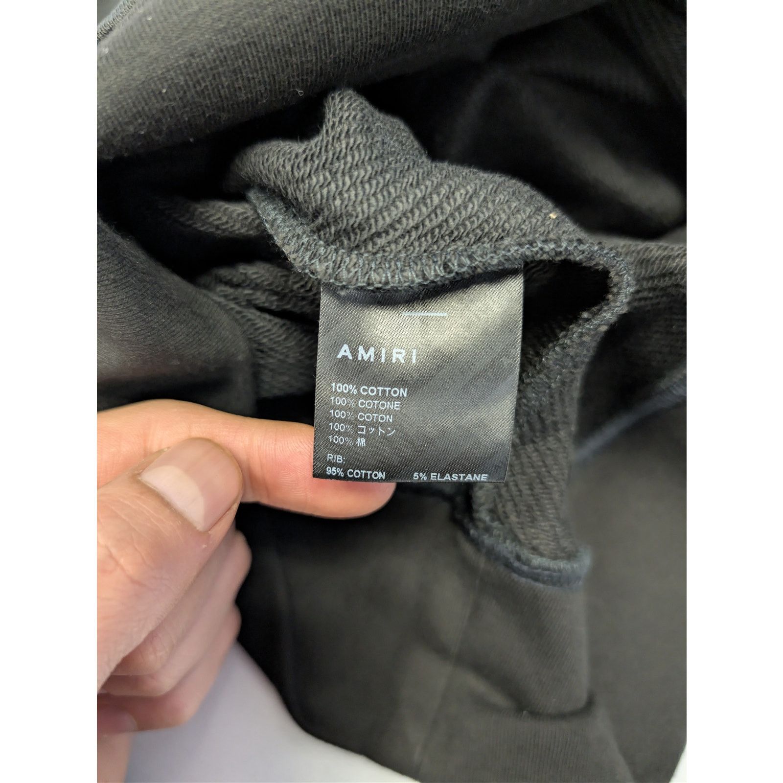 Amiri o1rshd1 MA Watercolor Bar Crewneck Sweatshirt in Black L Size US L / EU 52-54 / 3 - 17 Thumbnail