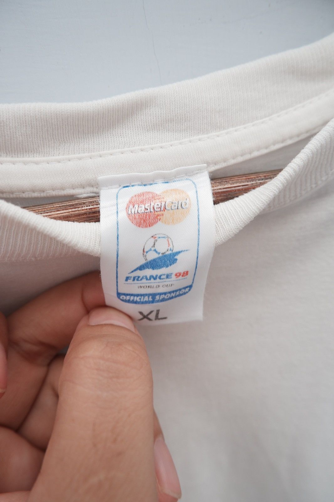 Vintage Vintage World Cup france tshirt official visa 1998 Size US XL / EU 56 / 4 - 2 Thumbnail